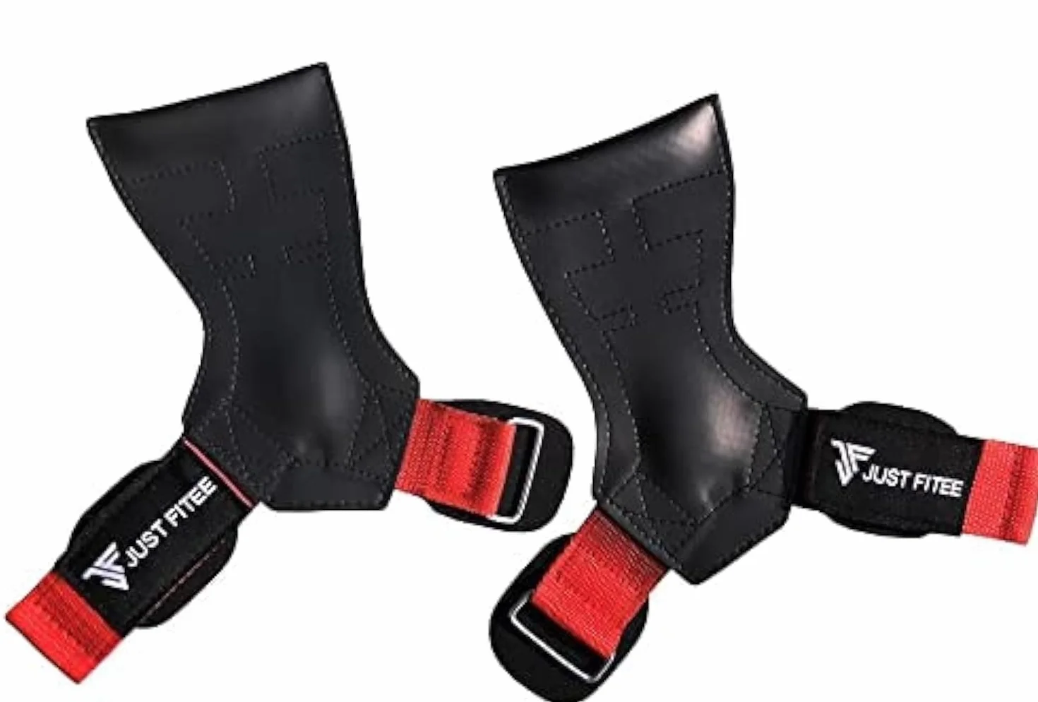 Just Fitee Power Grips Modello Sollevamento Pesi Impugnature Heavy Duty Alternative Power Lifting Ganci per Stacchi con Neoprene Imbottito Polso Supporto Bodybuilding