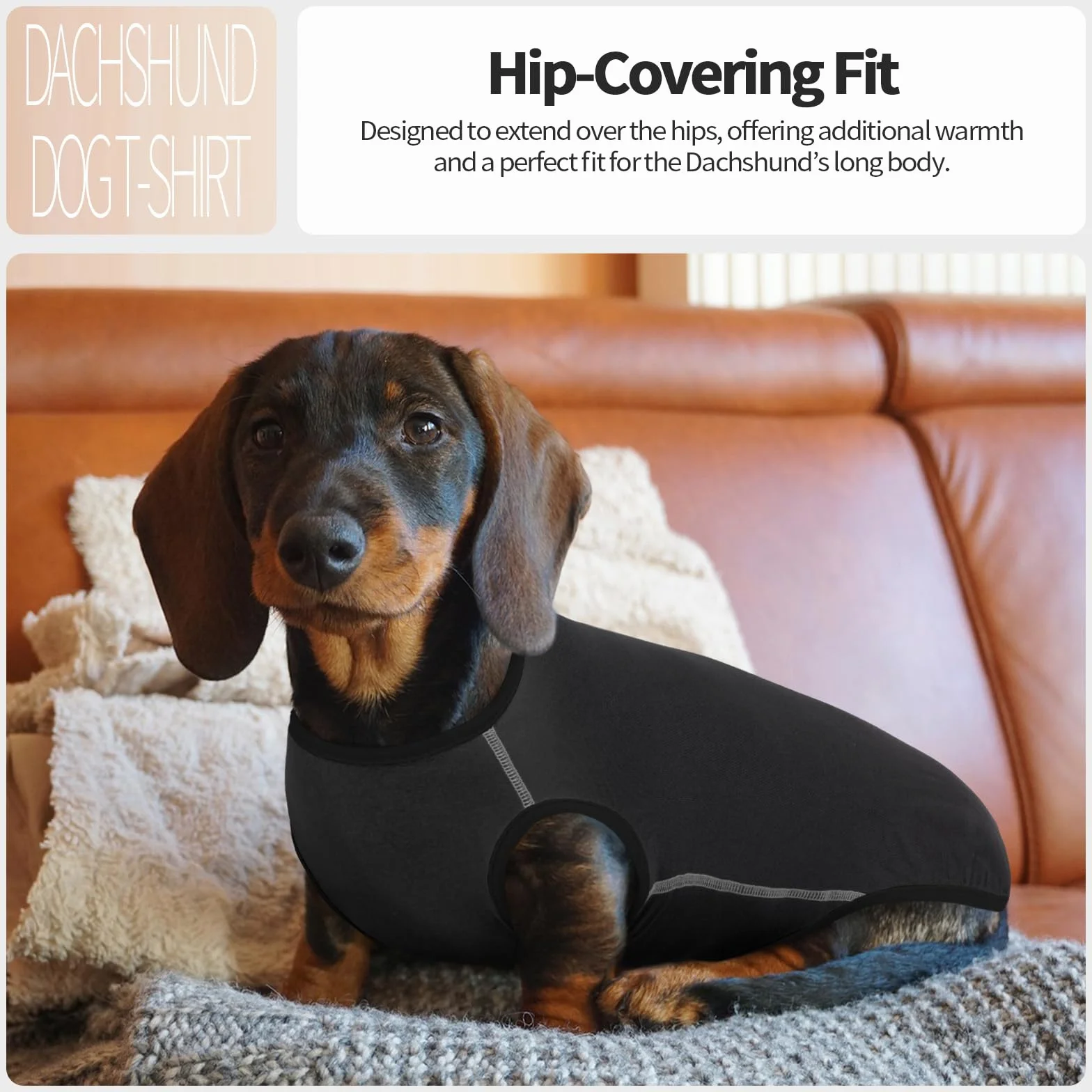 Maglione Per Cane Bassotto Confortevole Grigio XS