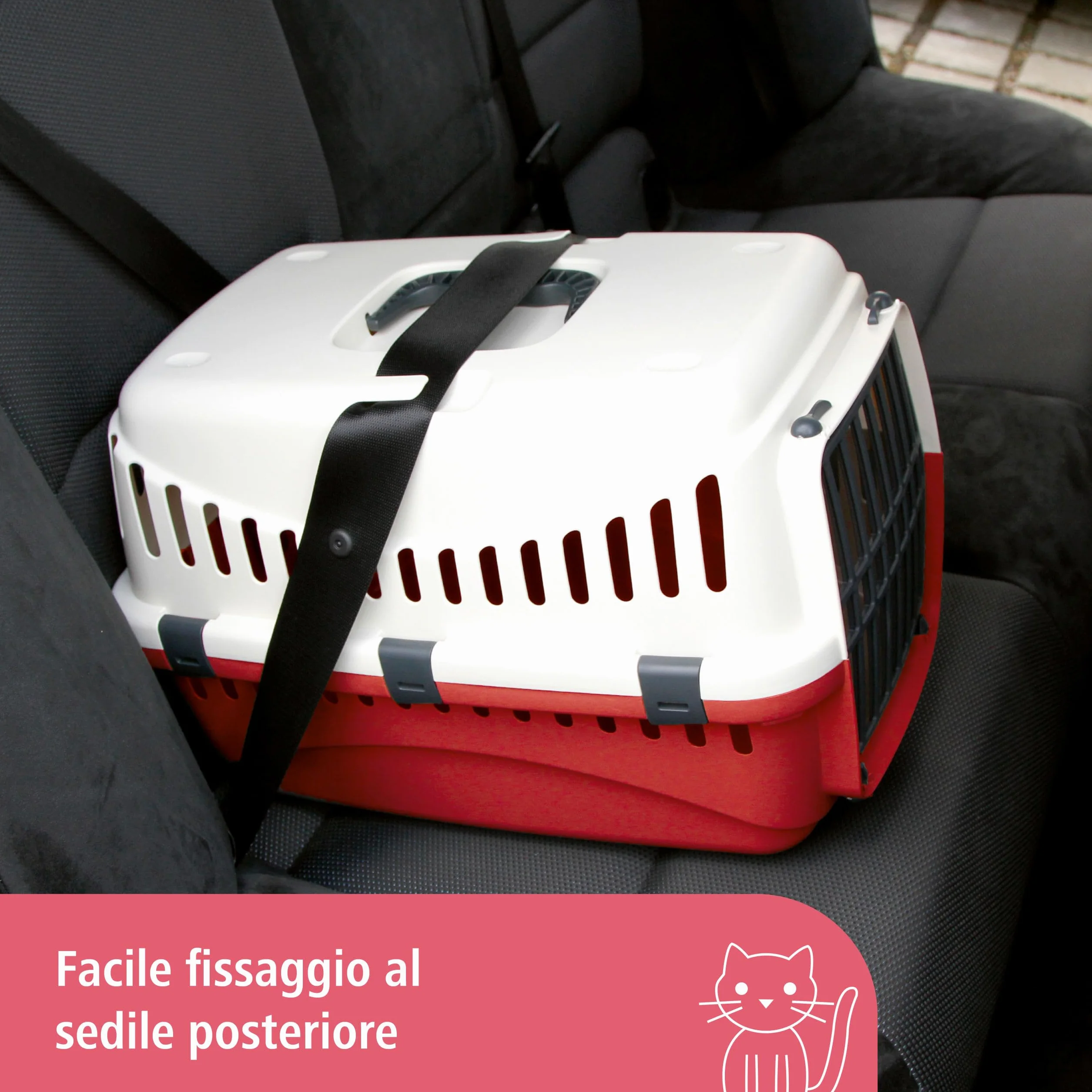 Box de transport Expedion - creme/bordeaux 48x32x32cm