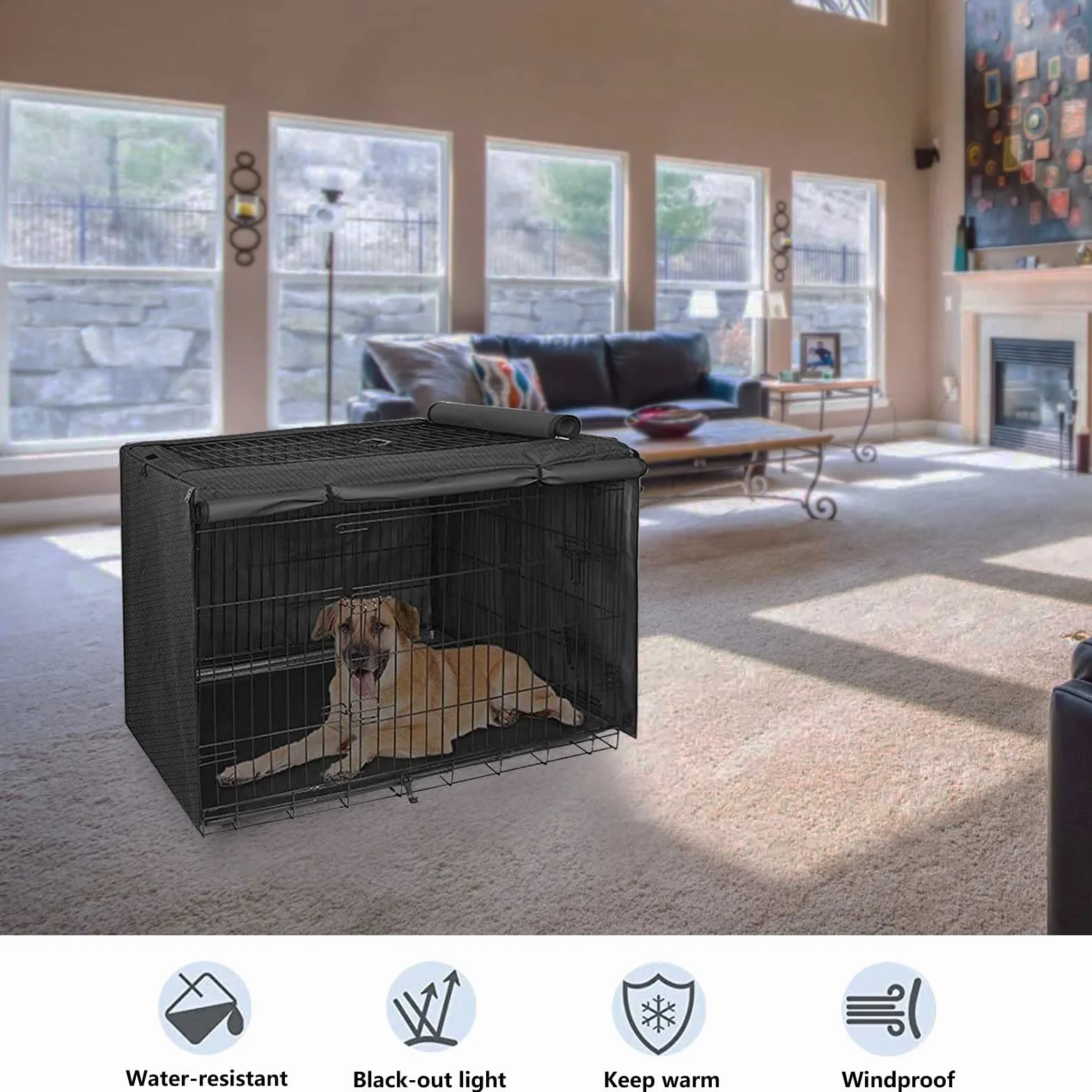 Copertura Kennel Telo Multifunzionale Resistente Alla Luce Materiale In Tessuto Oxford 420D Resistente All'Acqua e al Vento