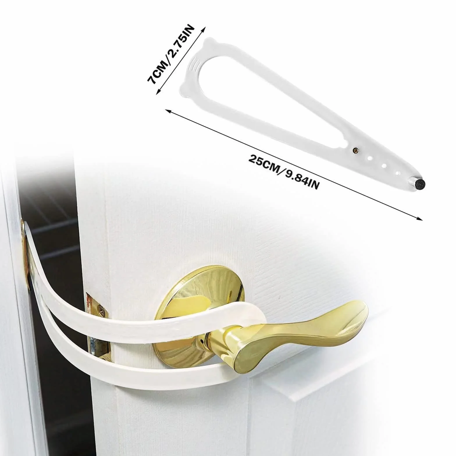 Cinghia per porta regolabile Door Latch cat, impedisce chiusura porta, lascia entrare gatti, tiene fuori cani