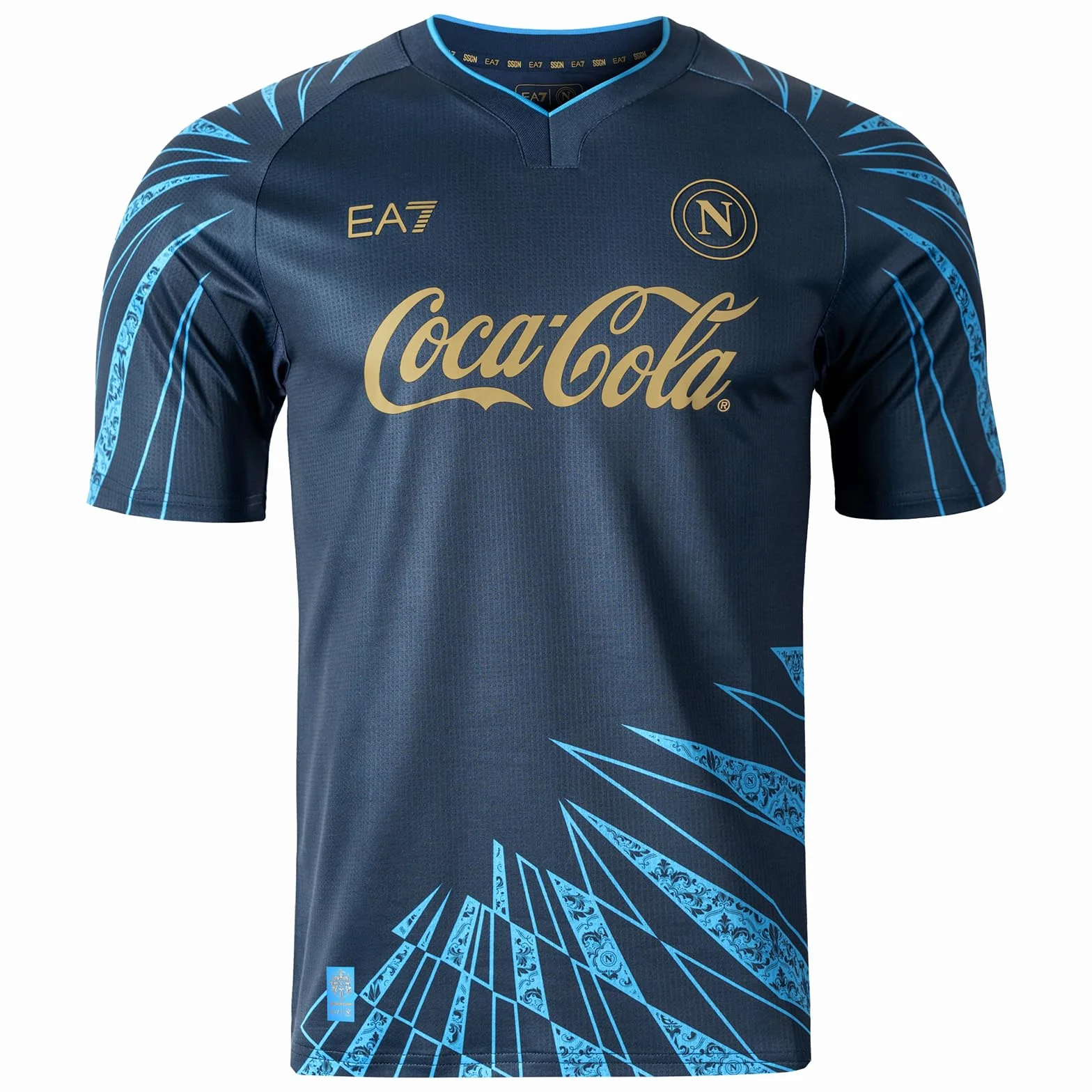 SSC Napoli SSC Napoli Maglia Pre-Match Blu 2025/2026 Ea7 Maglia Unisex - Adulto (Pacco da 1)