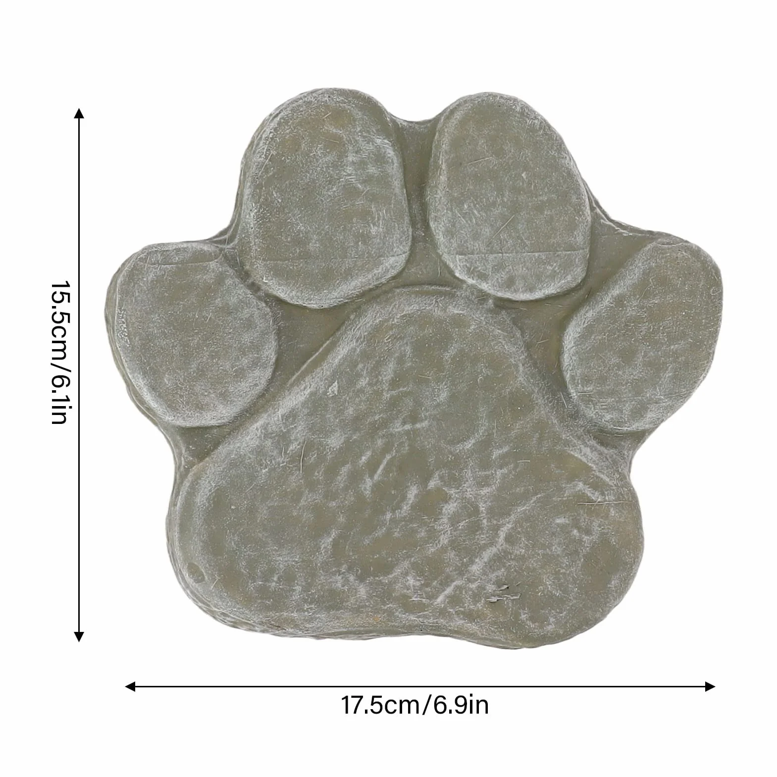 HERCHR Pietre Commemorative per Animali Domestici, Pietra Tombale per Animali Domestici con Impronta di Zampa, Pietra Commemorativa per Cani, Pietra Commemorativa con Impronta di Zampa di Cane(Verde)
