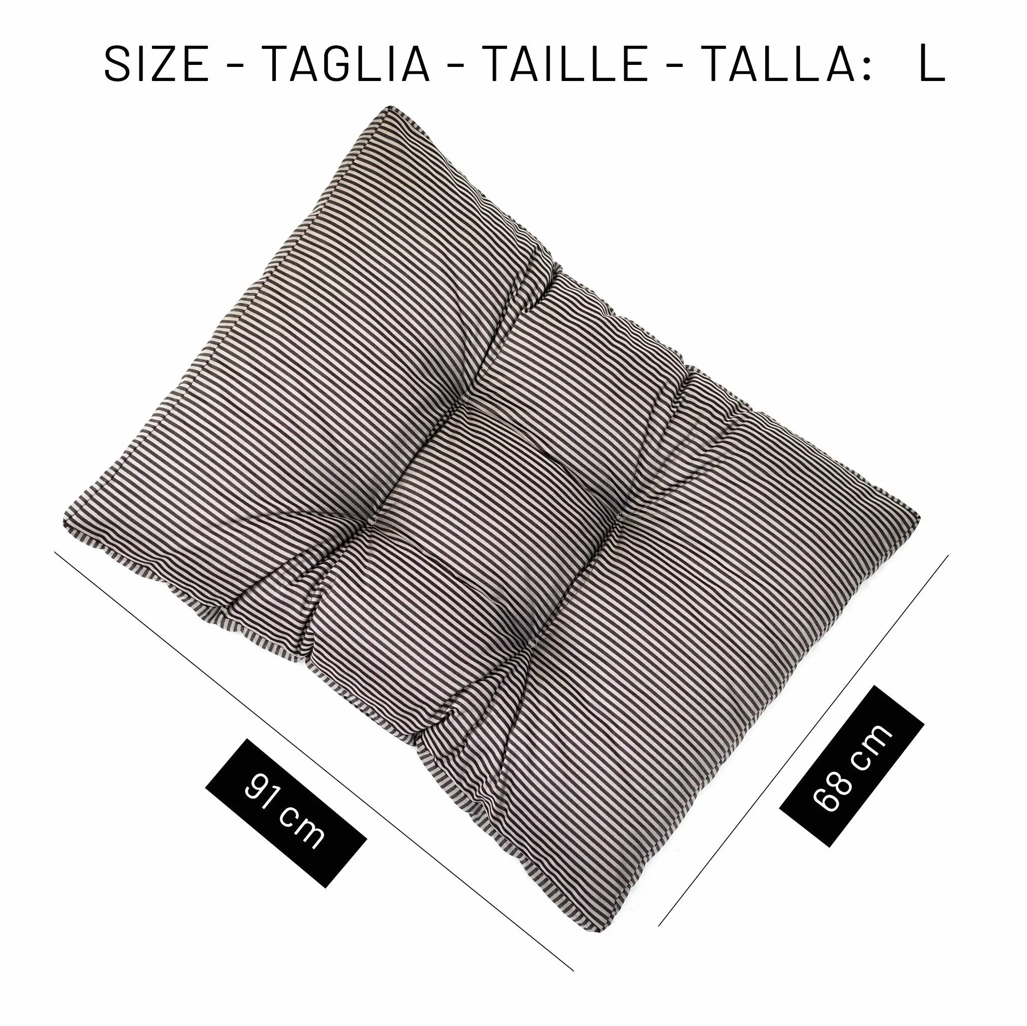 TECNOCUCI Cuscino per cani taglia media, 100% Made in Italy - Cuccia per cani interno - Facilmente lavabile