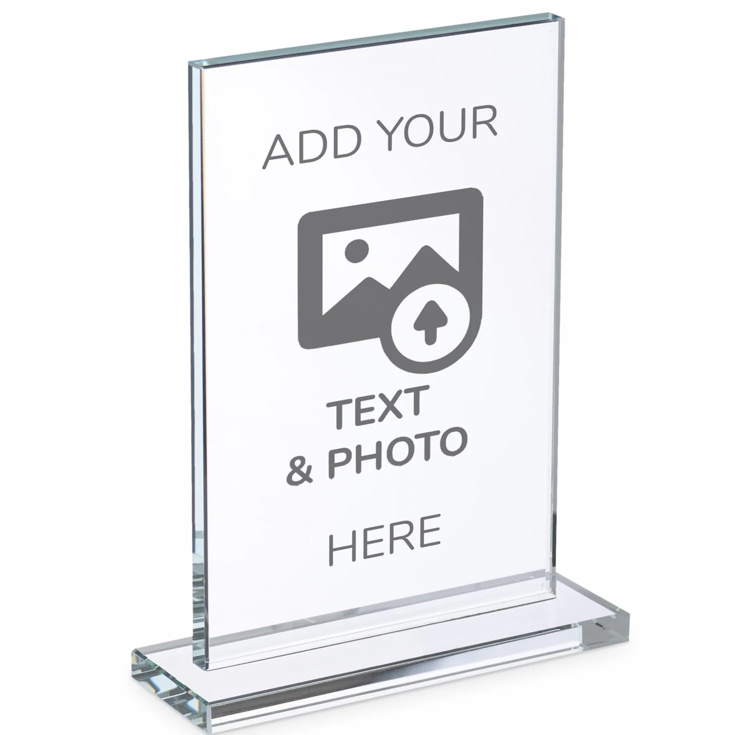 Wanapix | Trofeo Personalizzato in Vetro | Incisione Laser | Astuccio Incluso | Premio/Trofeo/Ricordo | Rettangolare 12x19 cm