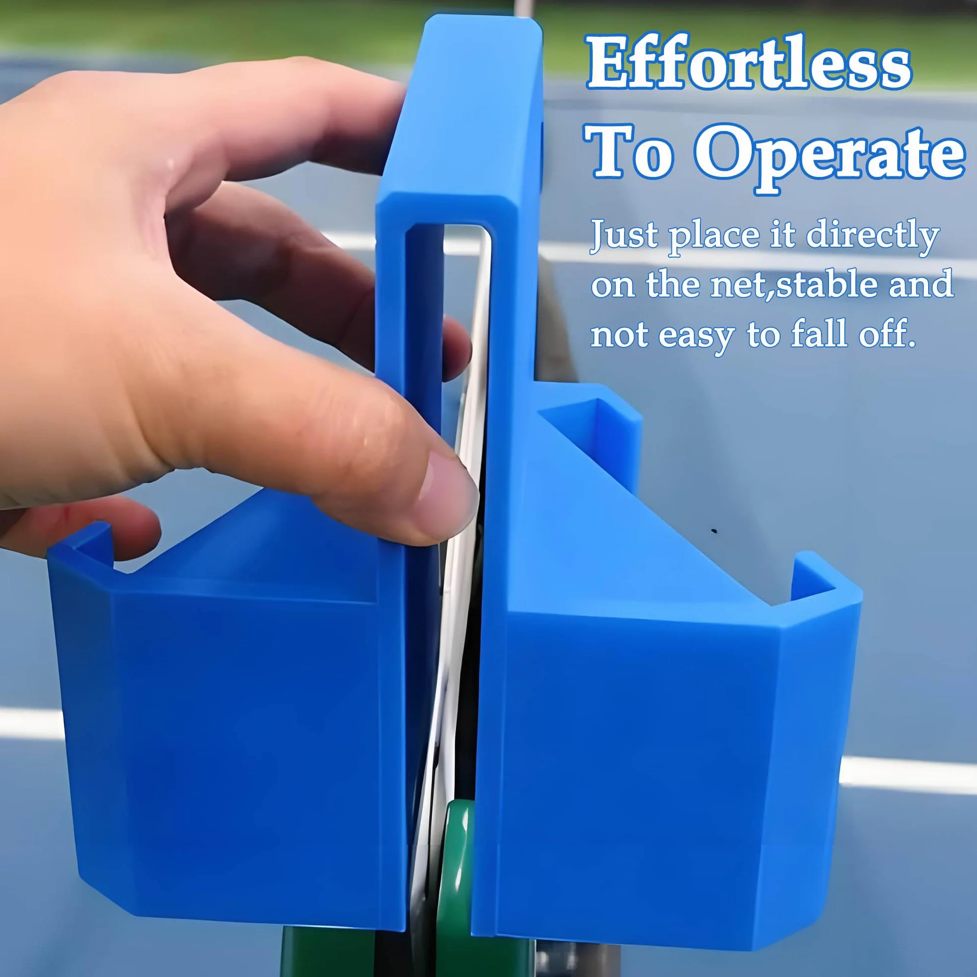 Supporto per cellulare con rete da tennis stampa 3D compatibile due smartphone pickleball pallavolo