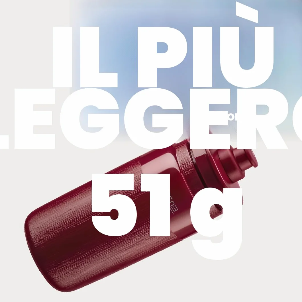 ELITE Fly Tex Borraccia Ciclismo 750ml – Nera – Ultraleggera, Senza BPA, Facile da Spremere