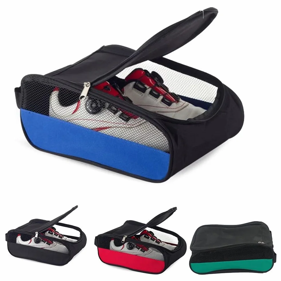 Borsa per scarpe da golf impermeabile in tessuto Oxford Verde