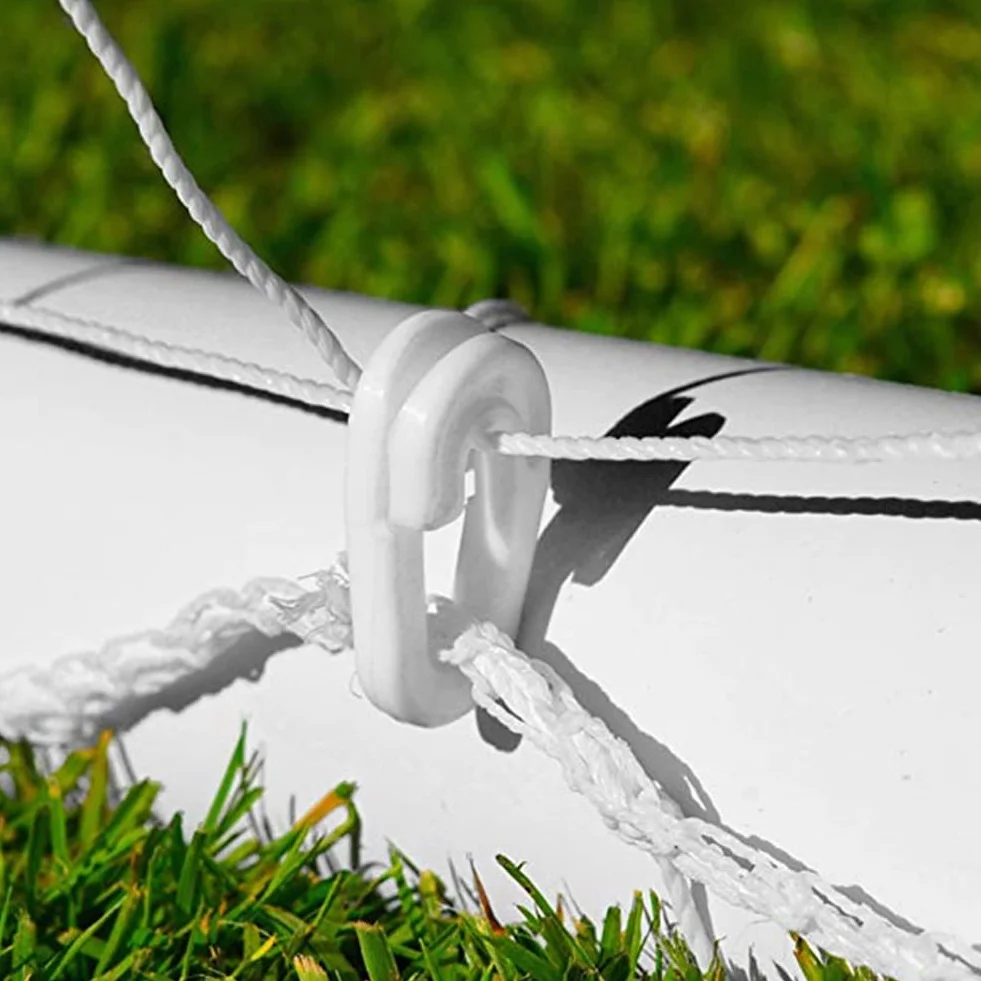 Clip per Reti da Calcio, Clip per Porte di Calcio Fermagli Pinze Ganci in Plastica Accessori per Sport all'Aria Aperta, Reti da Golf da Tennis, Bianco, 20 Pezzi