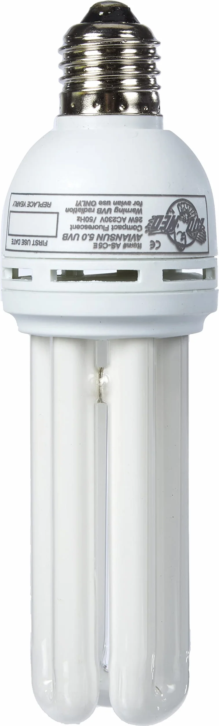 Zoo Med AvianSun 5.0 UVB Lampada 26 Watt fluorescente compatta vetro al quarzo per uccelli