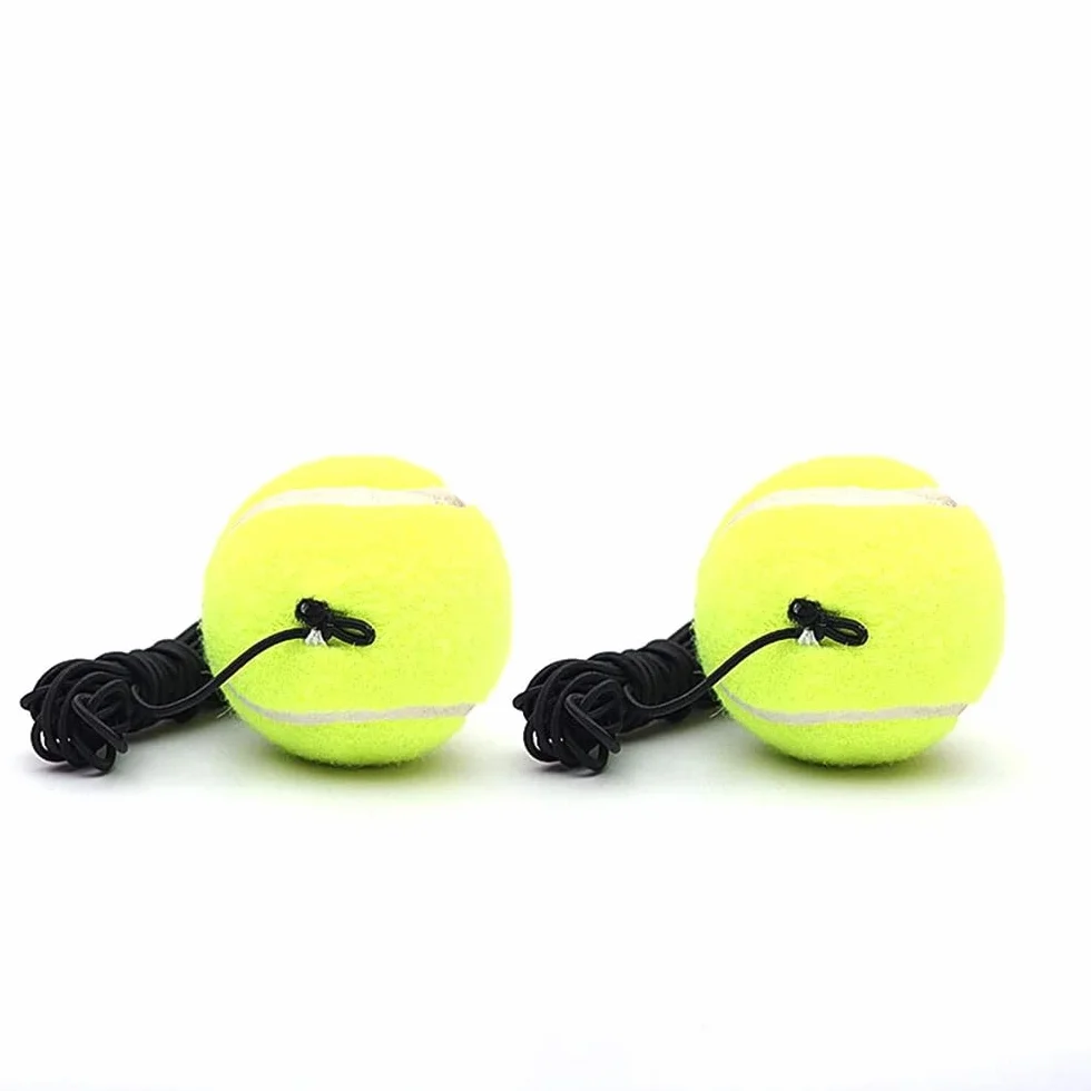 Set da tennis trainer con palla, 2 sfere di rimbalzo e borsa, gioco per esterni