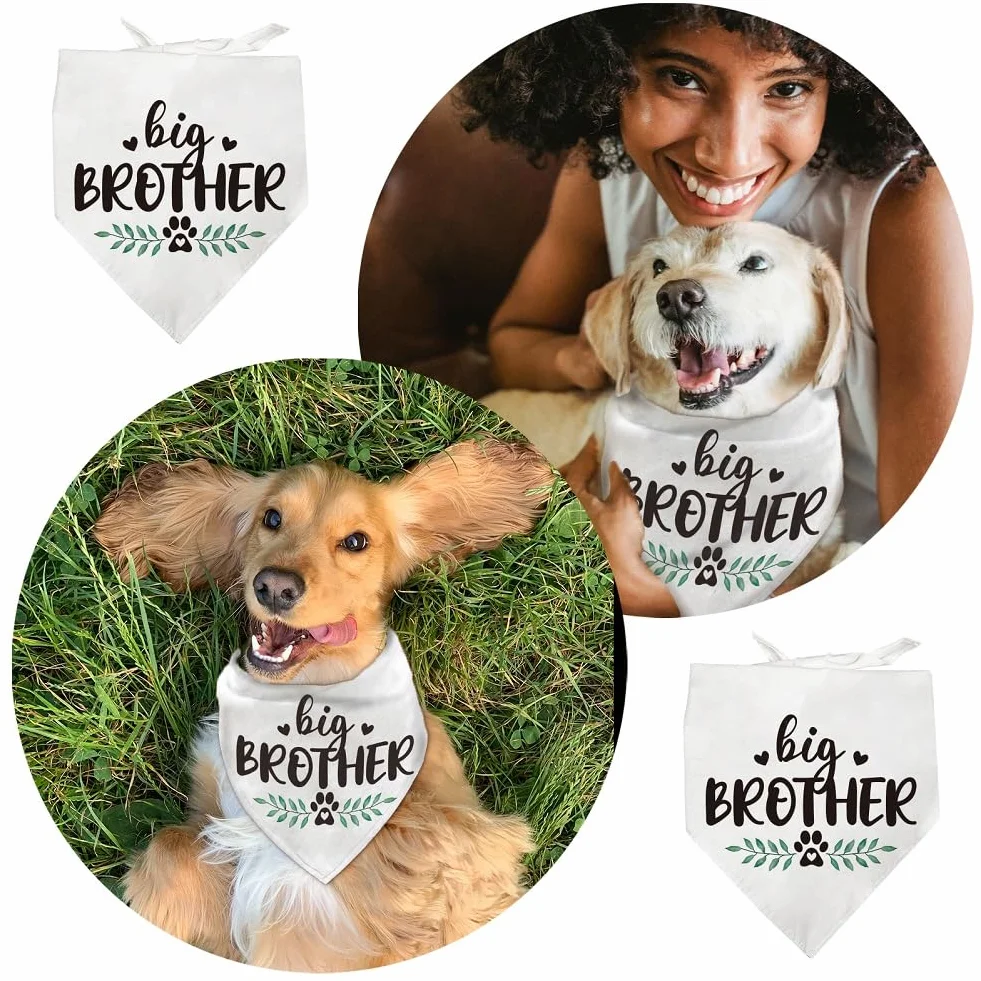 Bandana triangolare per animali domestici in cotone Big Brother
