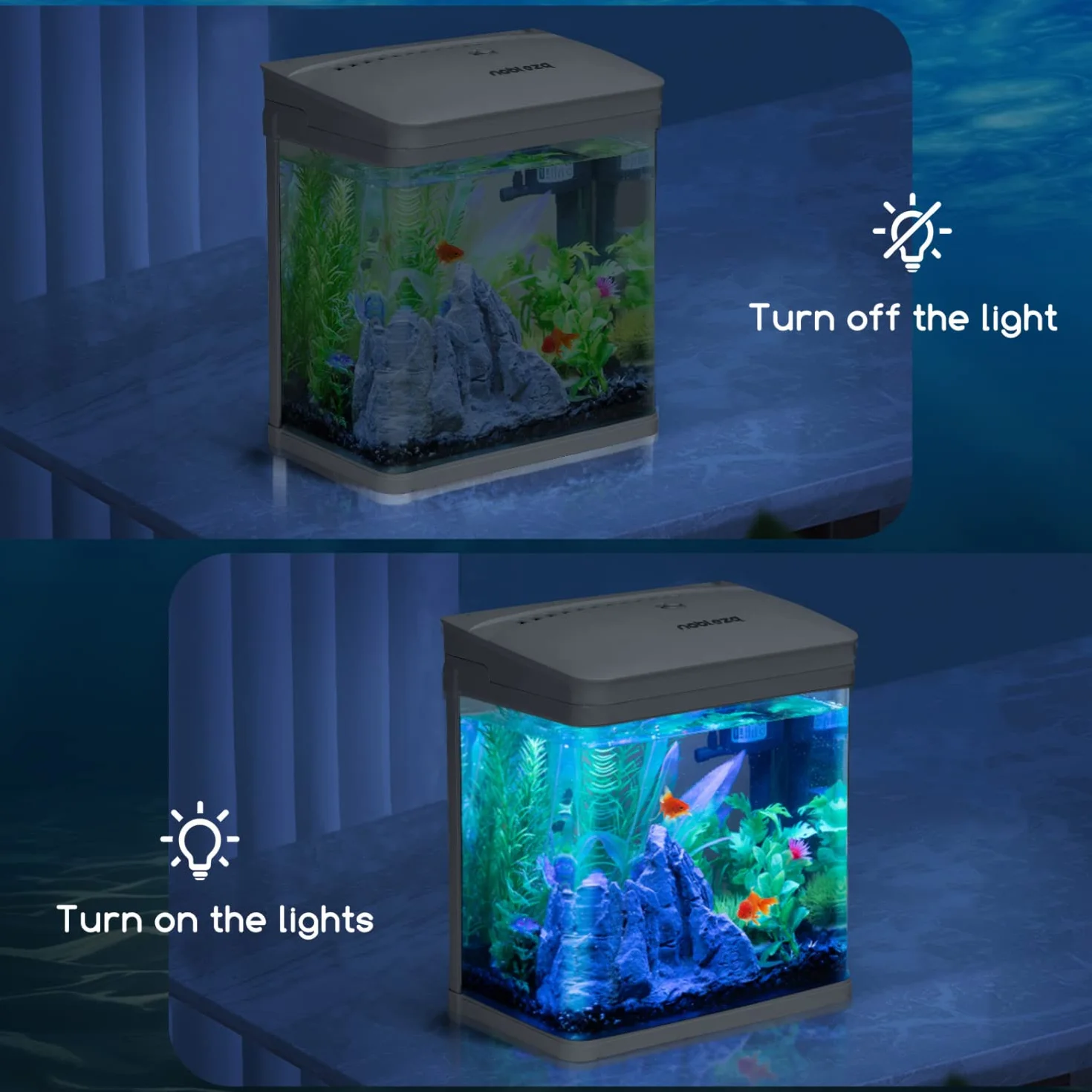 Nobleza - LED Impermeabile per Acquario, Vasca e Piante di Diverse Tensioni e Lunghezze (1.5W 30cm, Luce Bianca)