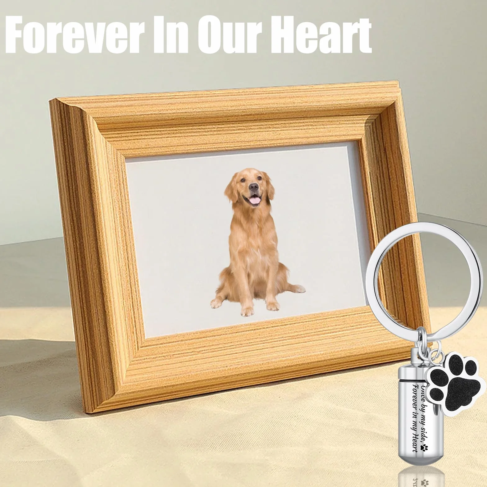 Portachiavi urna per animali domestici in acciaio inox, Mini urna cremazione, Ceneri di Cane, Ideale per souvenir e gioielli di animali domestici