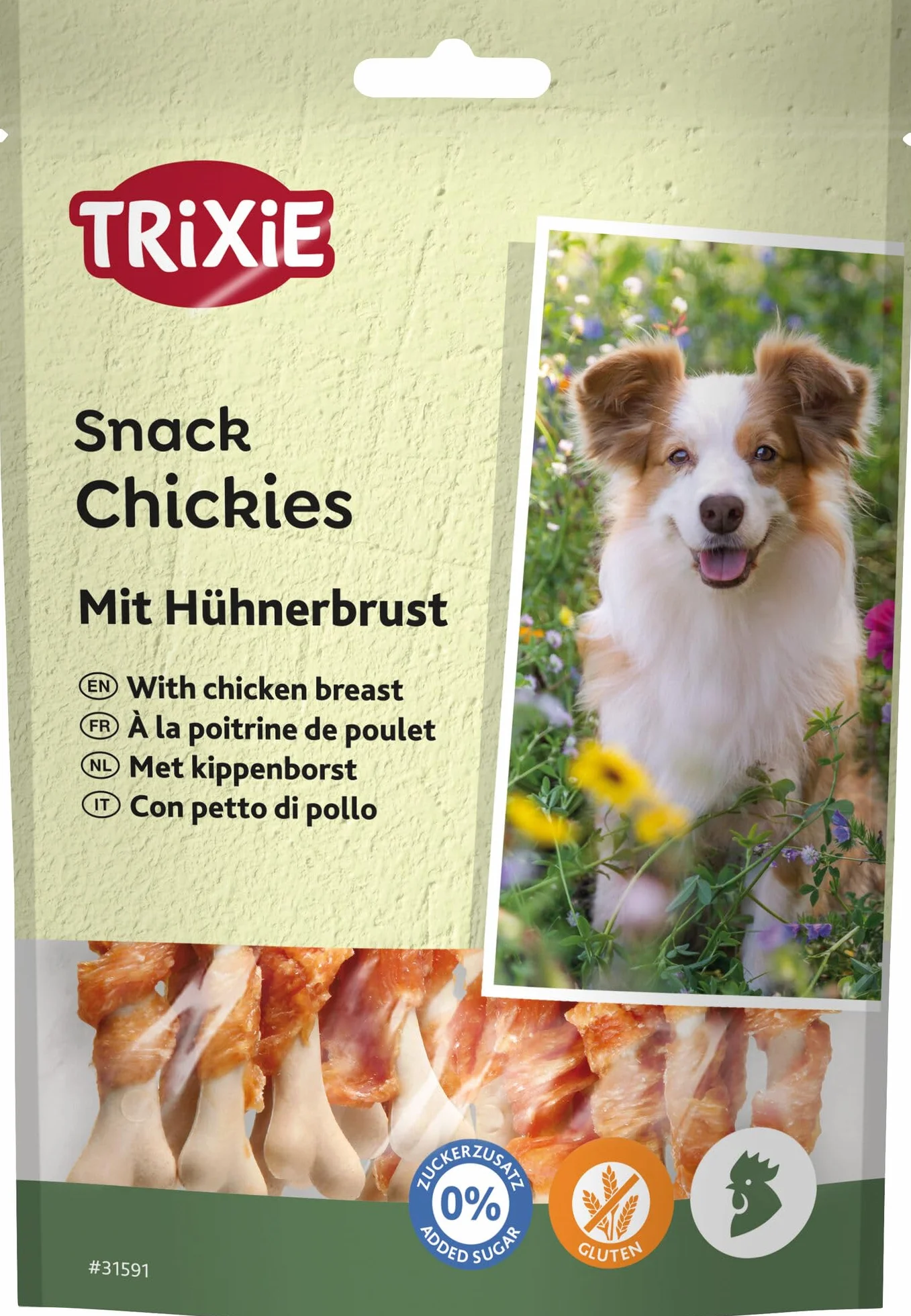 Trixie 31591, Snack Premio per cani al pollo, 5 x 100 g