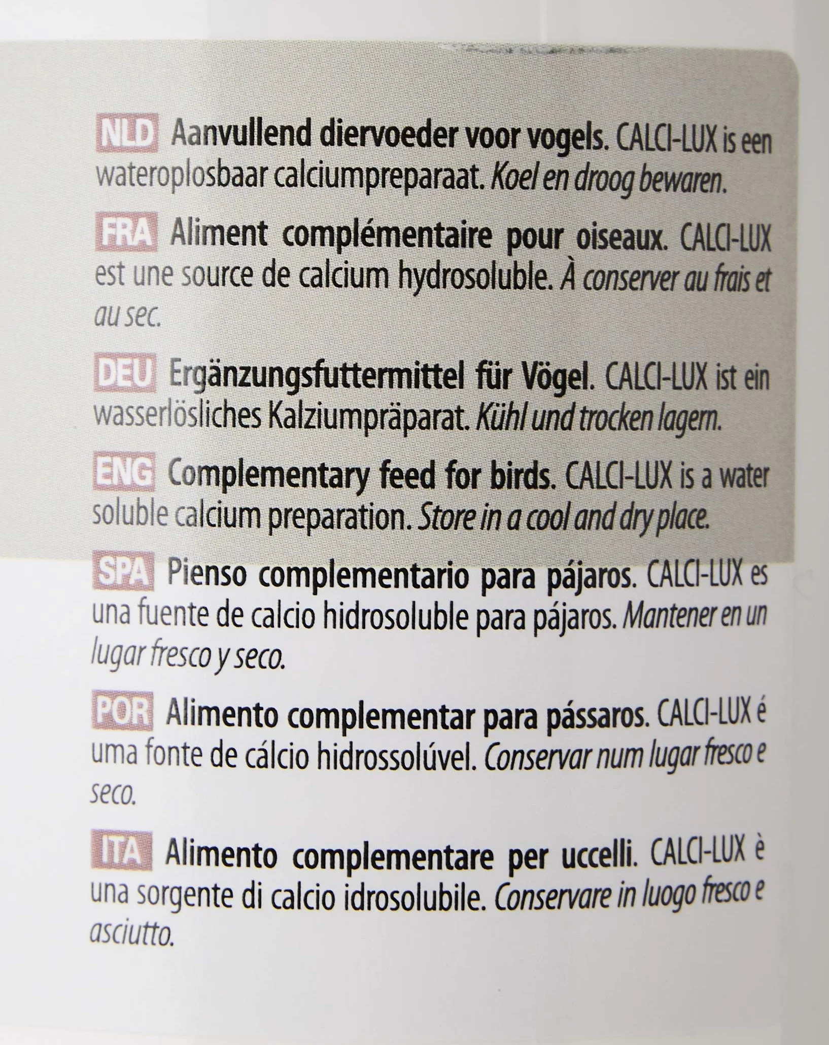 Oropharma Calci-Lux 150gr - Calcio in polvere solubile per uccelli