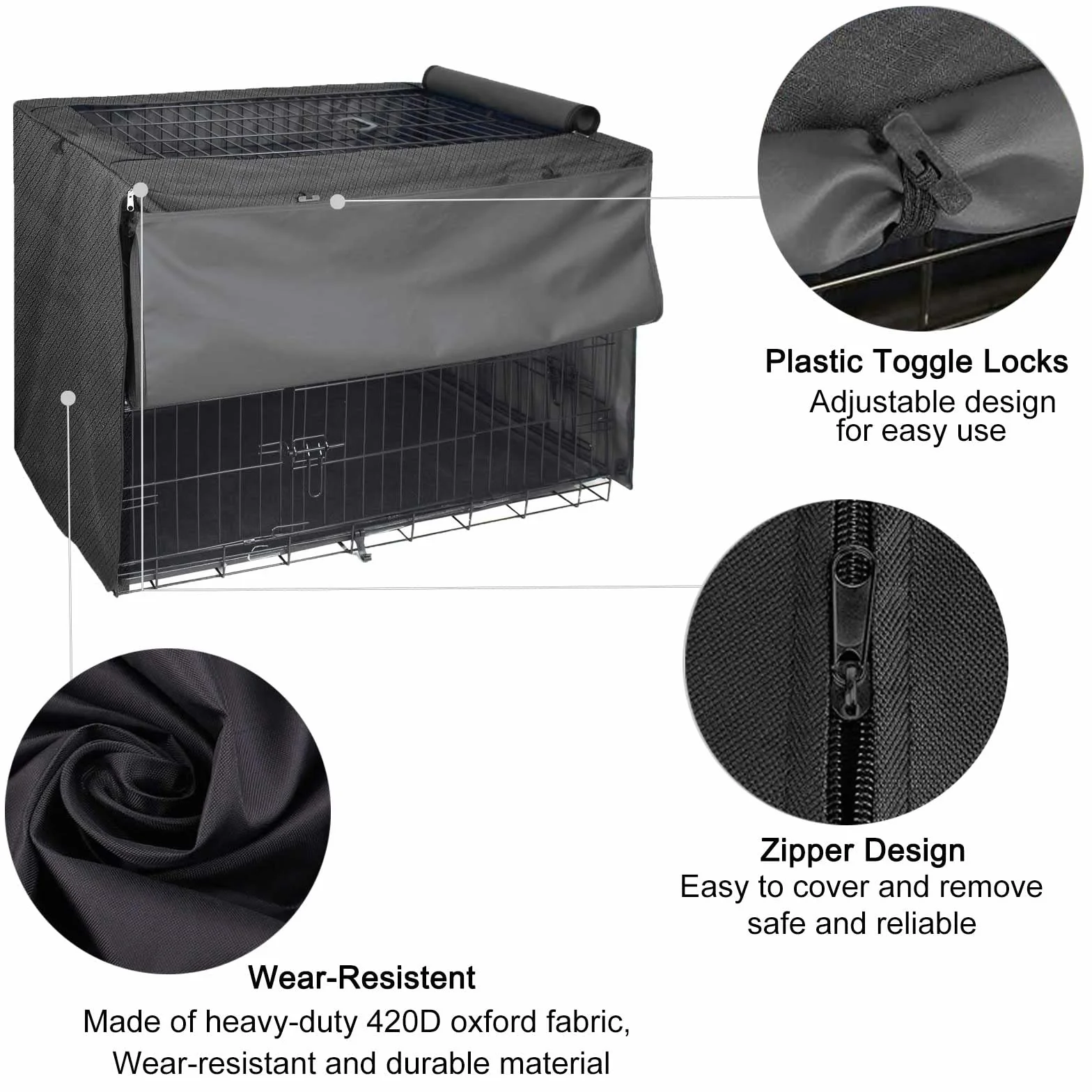 Copertura Kennel Telo Multifunzionale Resistente Alla Luce Materiale In Tessuto Oxford 420D Resistente All'Acqua e al Vento