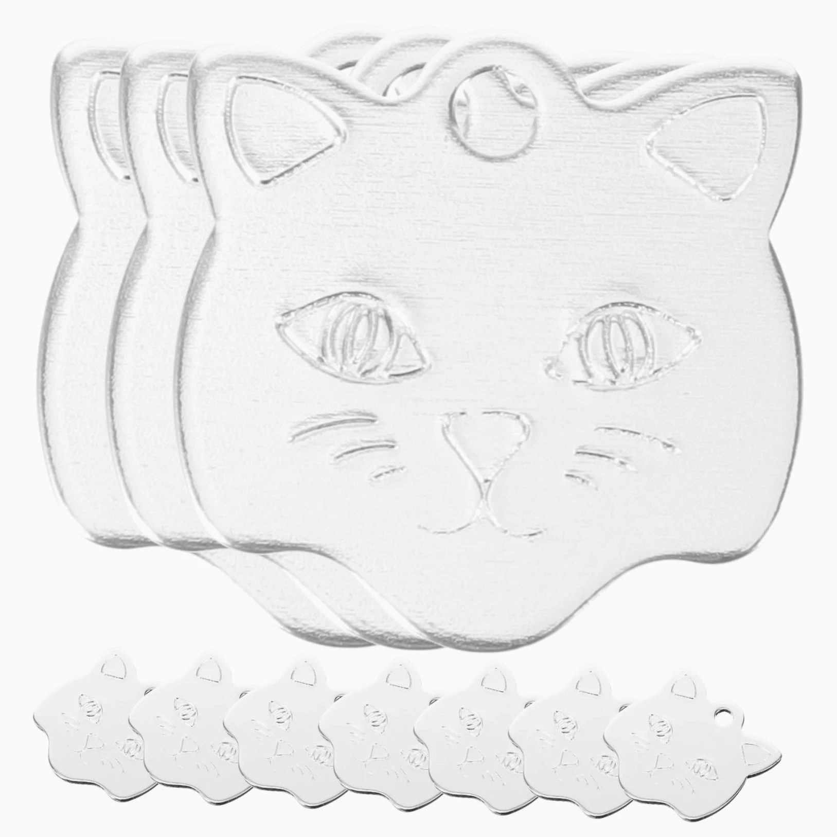 UPKOCH 5 Set Medaglietta Per Animali Domestici Da Targhette Identificative Personalizzabili Per Accessori Per Animali Per Incisione 10 Pezzi*5