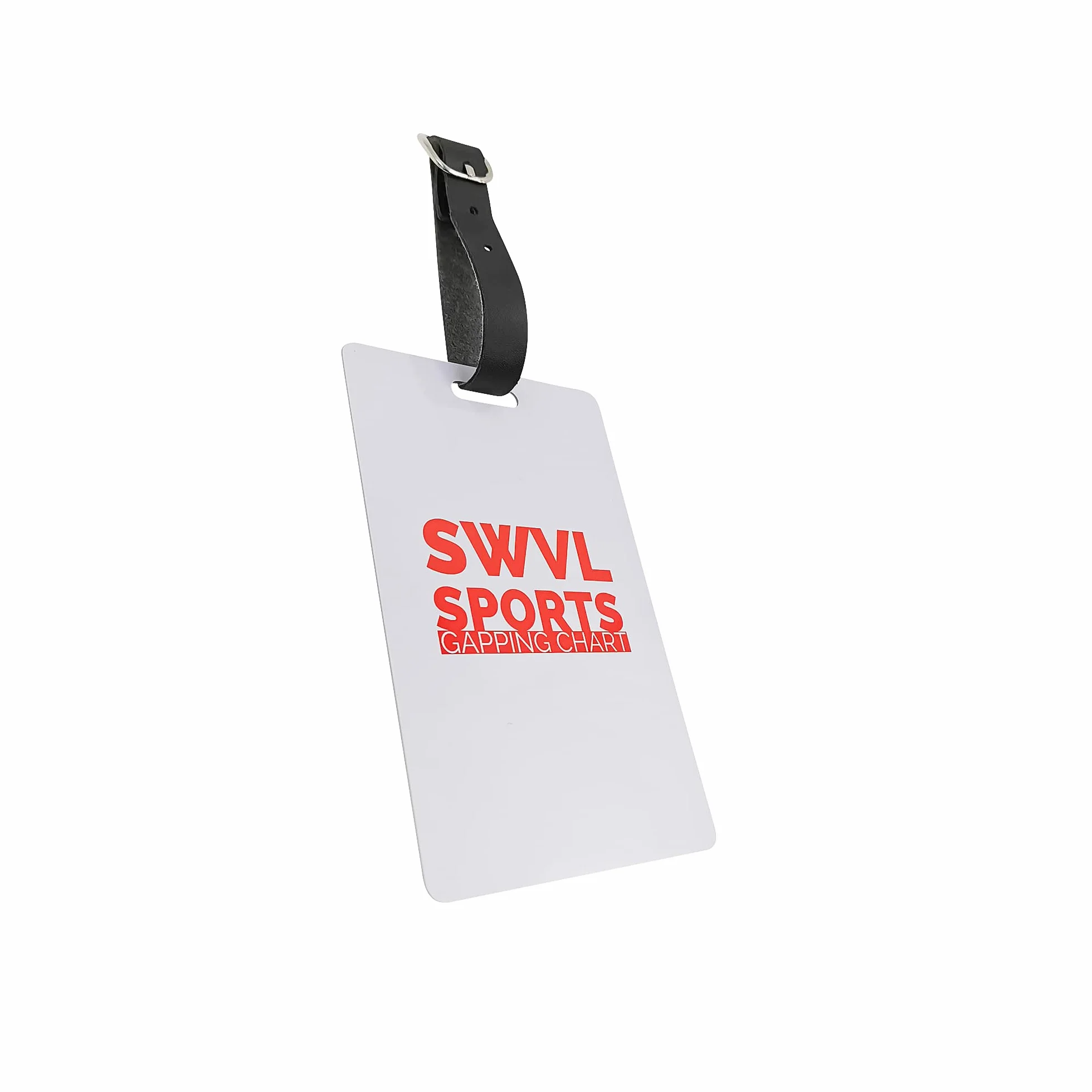 Golf Gapping Chart Bag Tag - Club, Carry & Total Distance Matrix