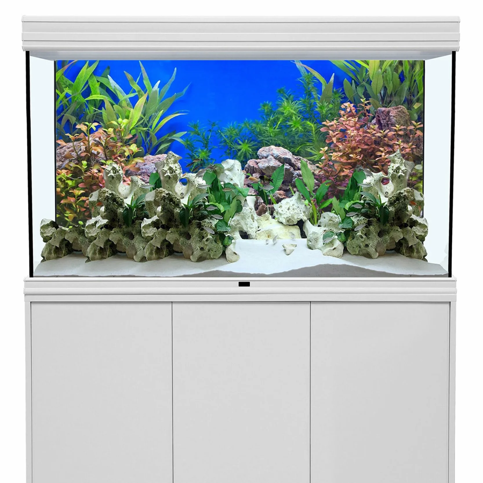 61x30cm Pianta Acquatica Acquario Sfondo Pietra Fiume Letto & Lago Acquario Sfondo Vinile
