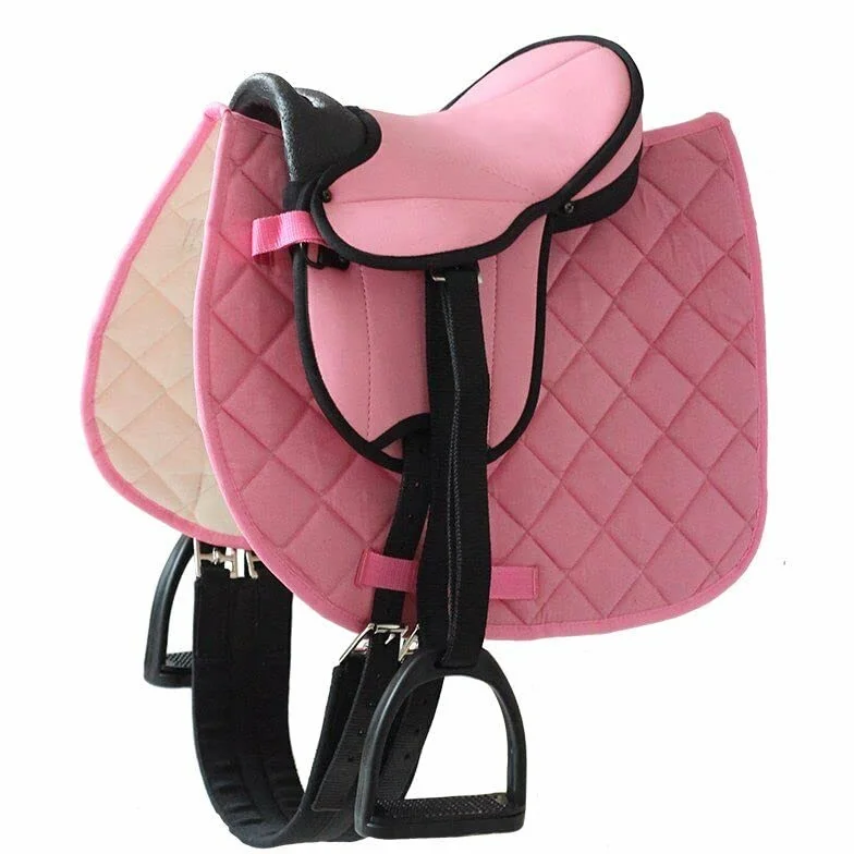 German Riding Set sella Little Star, colore: rosa