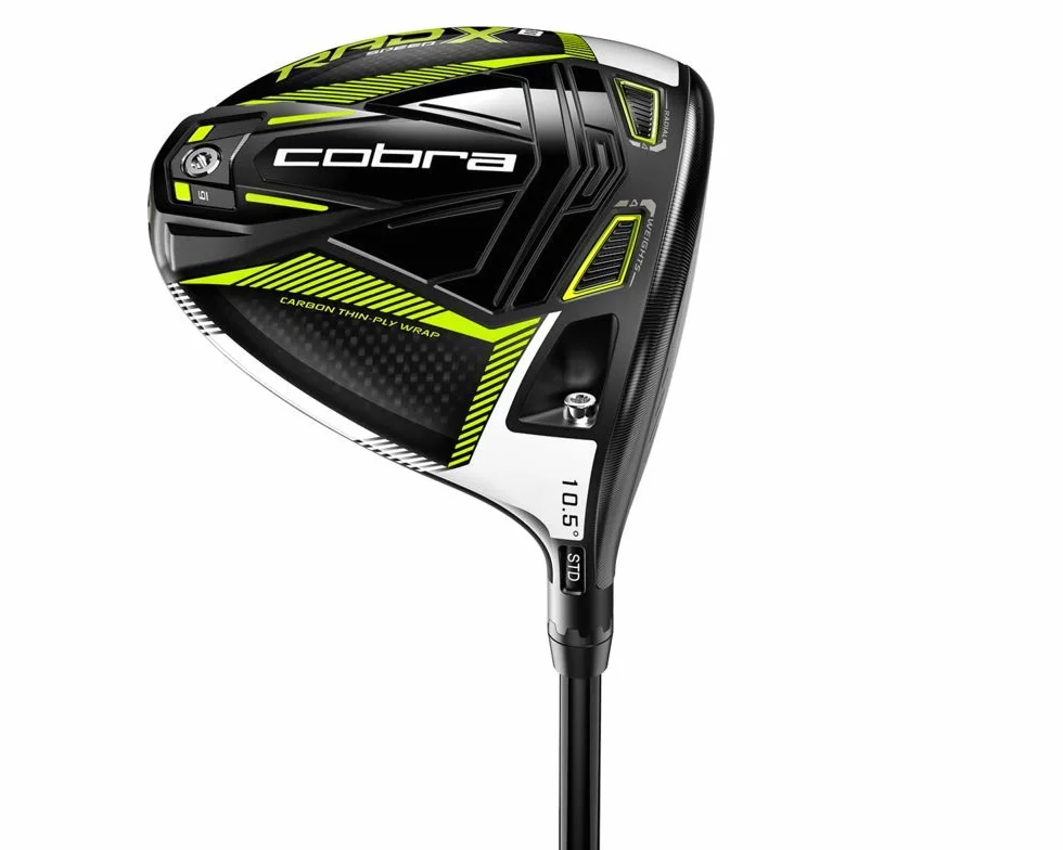 Cobra Golf 2021 Radspeed XB Driver Gloss Black-Turbo Yellow (mano destra uomo, Project X Hzrdrus Rdx Blue, Stiff Flex, 9)