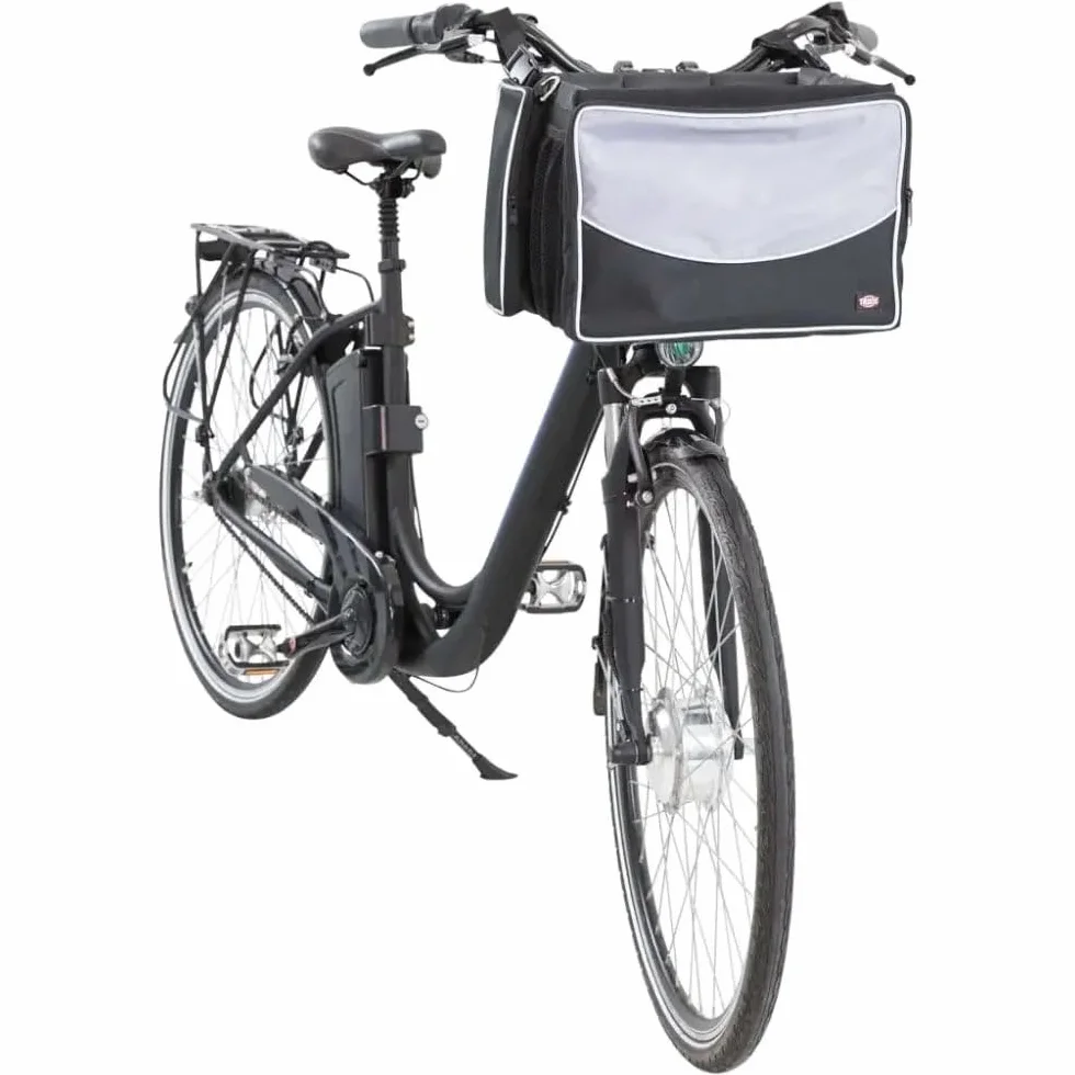 TRIXIE Bauletto anteriore per bicicletta, 41 x 26 x 26 cm, nero/grigio, 2,82 kg