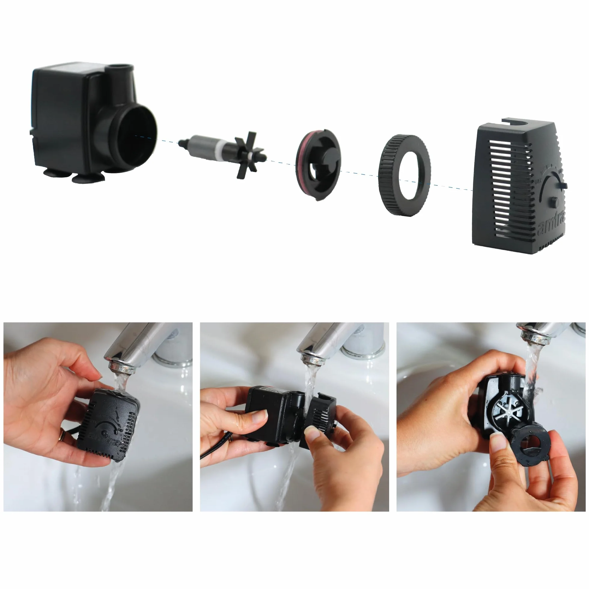 Amtra Stream 480 Pompa per Acquario ad Immersione 480 lt/h 4,3W 230V