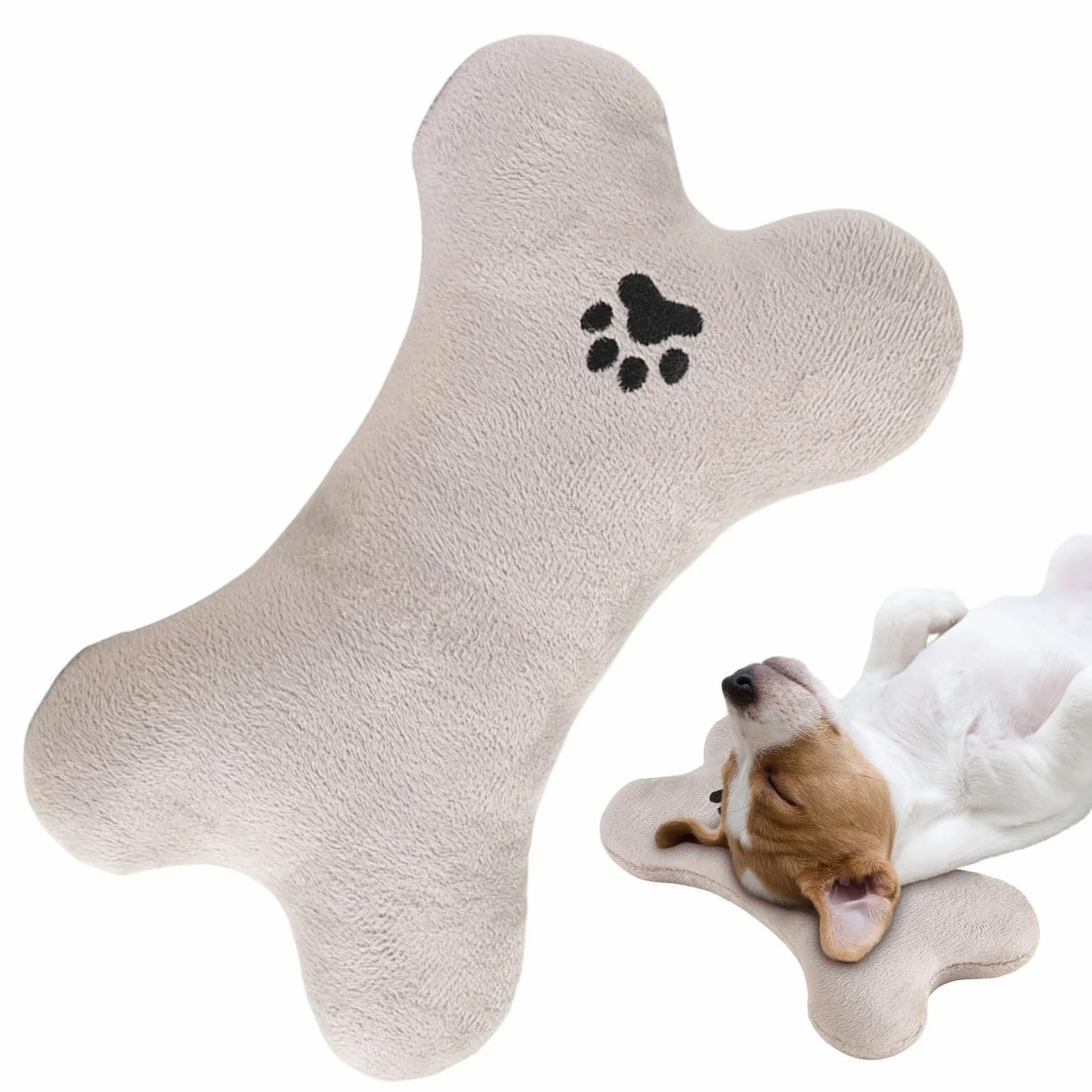 Cuscino Per Cuccia Per Cani - Allevia La Tensione E La Pressione Della Colonna Vertebrale Cervicale, Morbido Cuscino Lavabile Resistente Alla Masticazione, Corpo 22,5x14,5x4,5 Cm + Unità Leggera Da
