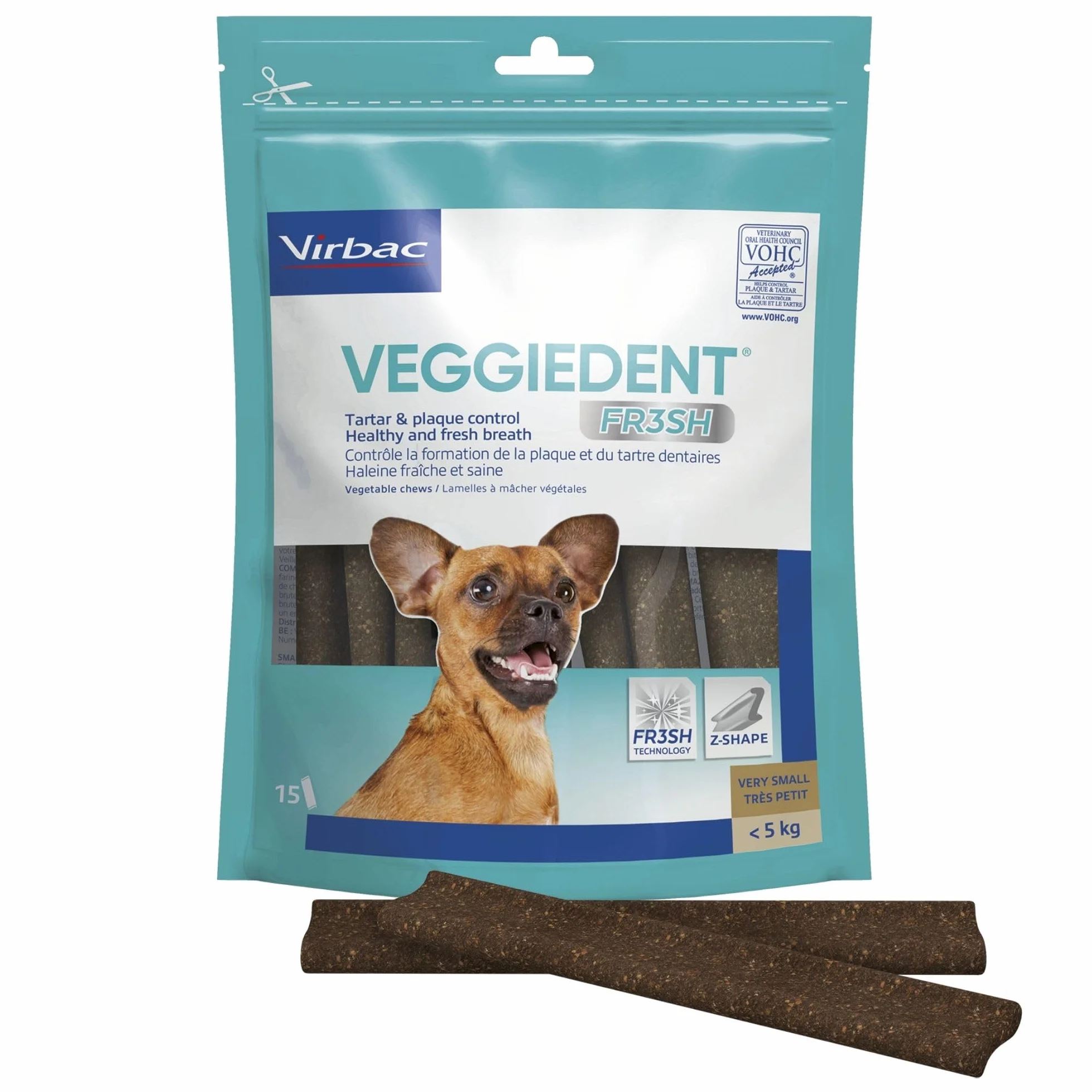 Virbac Veggiedent 15 Strisce XS CN < 5 kg