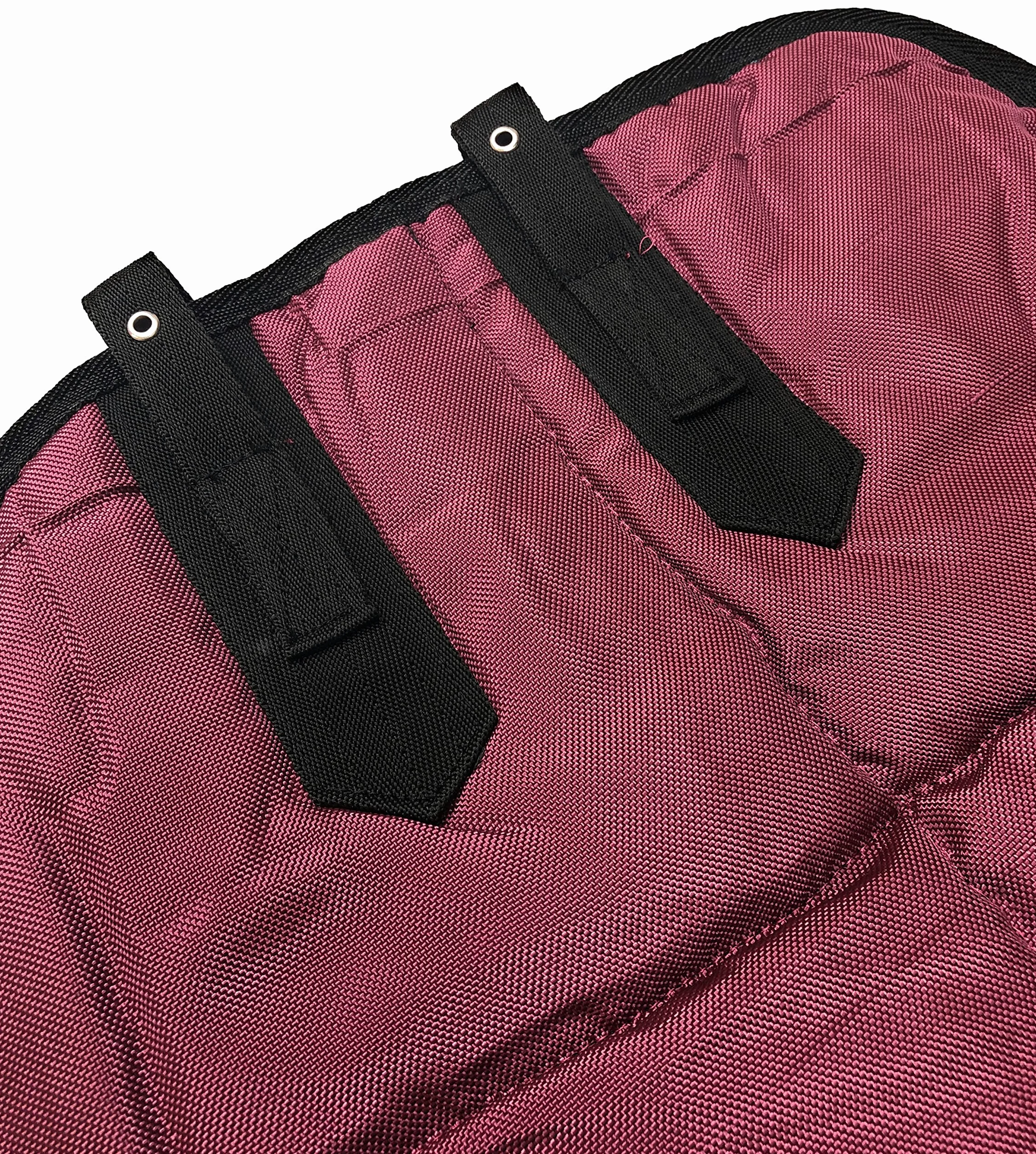 Horses, Coperta Invernale Heavy per Cavallo, Imbottita 300 gr, Morbida e Comoda, Ideale per Box, Resistente, Bordi Rinforzati in Nylon, Bordeaux 128 cm
