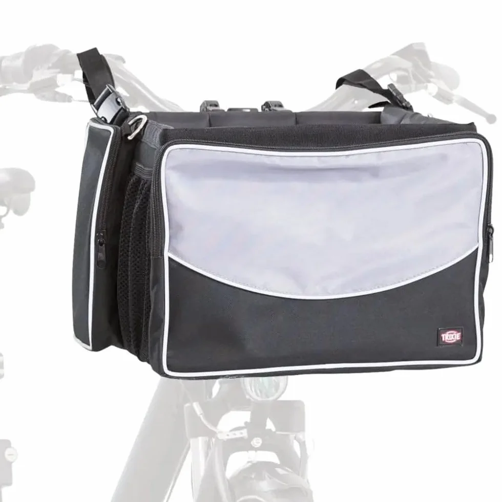 TRIXIE Bauletto anteriore per bicicletta, 41 x 26 x 26 cm, nero/grigio, 2,82 kg