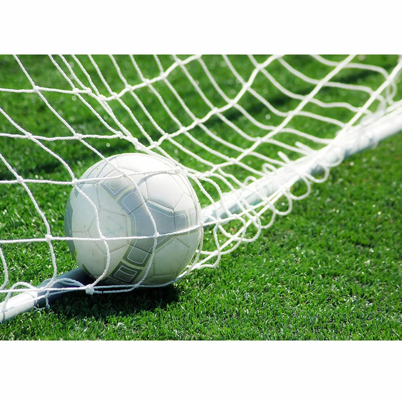 Jenngaoo Rete da Calcio in Polietilene Piena Grandezza per Rete di Calcio di Ricambio per Palo di Bus di Calcio per Allenamento Partita di Sport