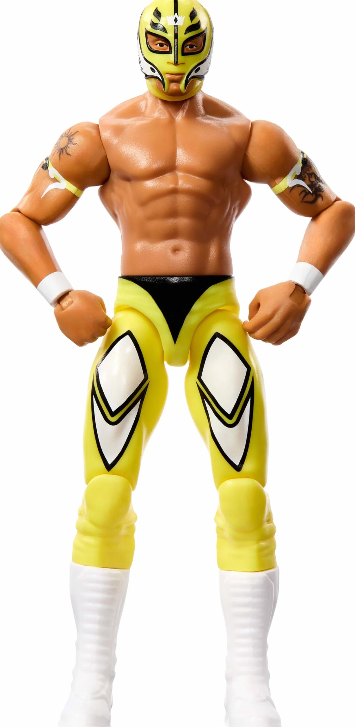 Mattel WWE Action Figure, 15,2 cm da collezione Rey Mysterio con 10 punti di articolazione e aspetto realistico