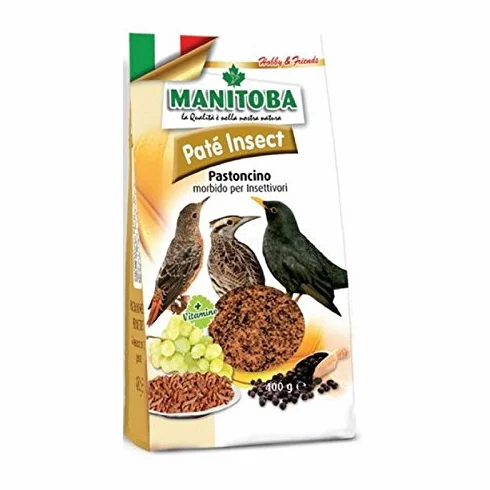 Manitoba Patè Insect 400 g pastoncino morbido per uccelli selvatici insettivori