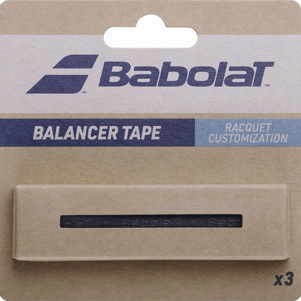 Babolat Accessori per Racchette Balancer Tape 3 * 3 Tennis Nastro di Piombo Nero