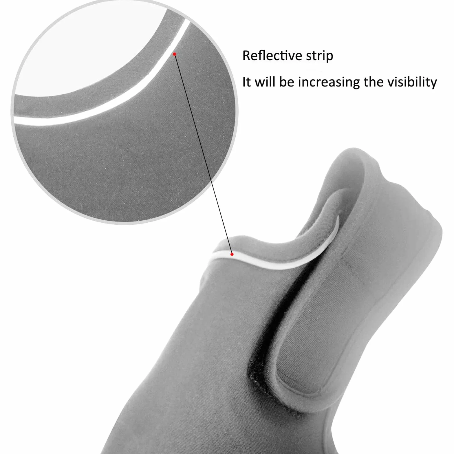 Giacca calmante per cani ansiosi cappotto antituono con striscia riflettente