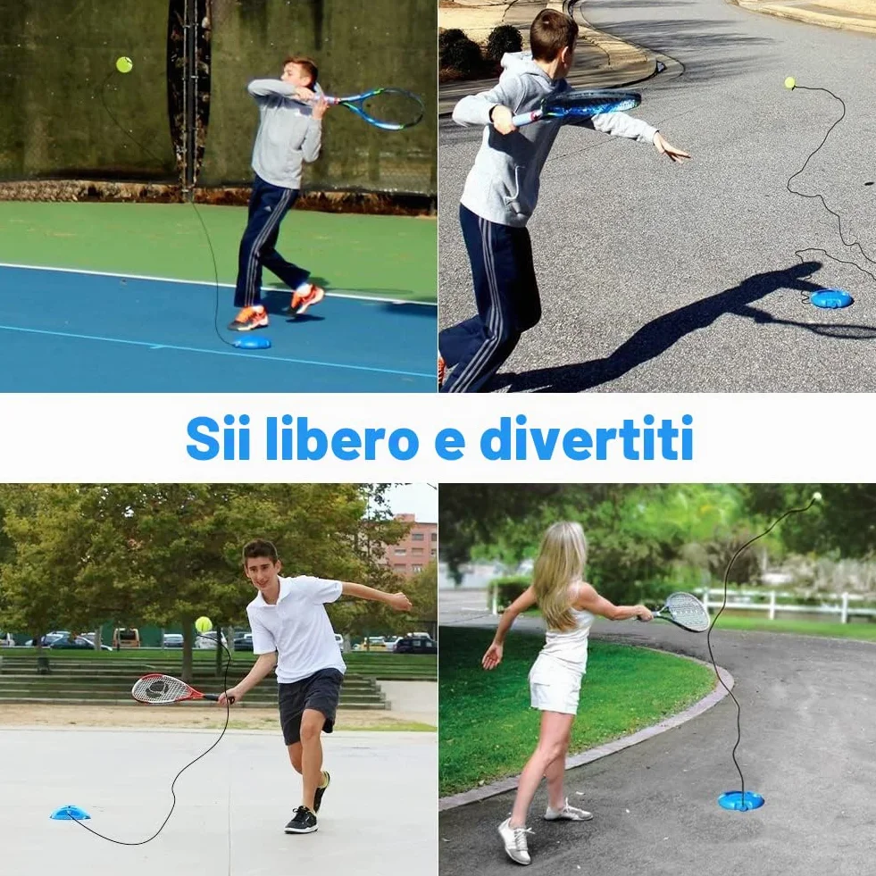 Set di 2 palline per allenamento da tennis per adulti