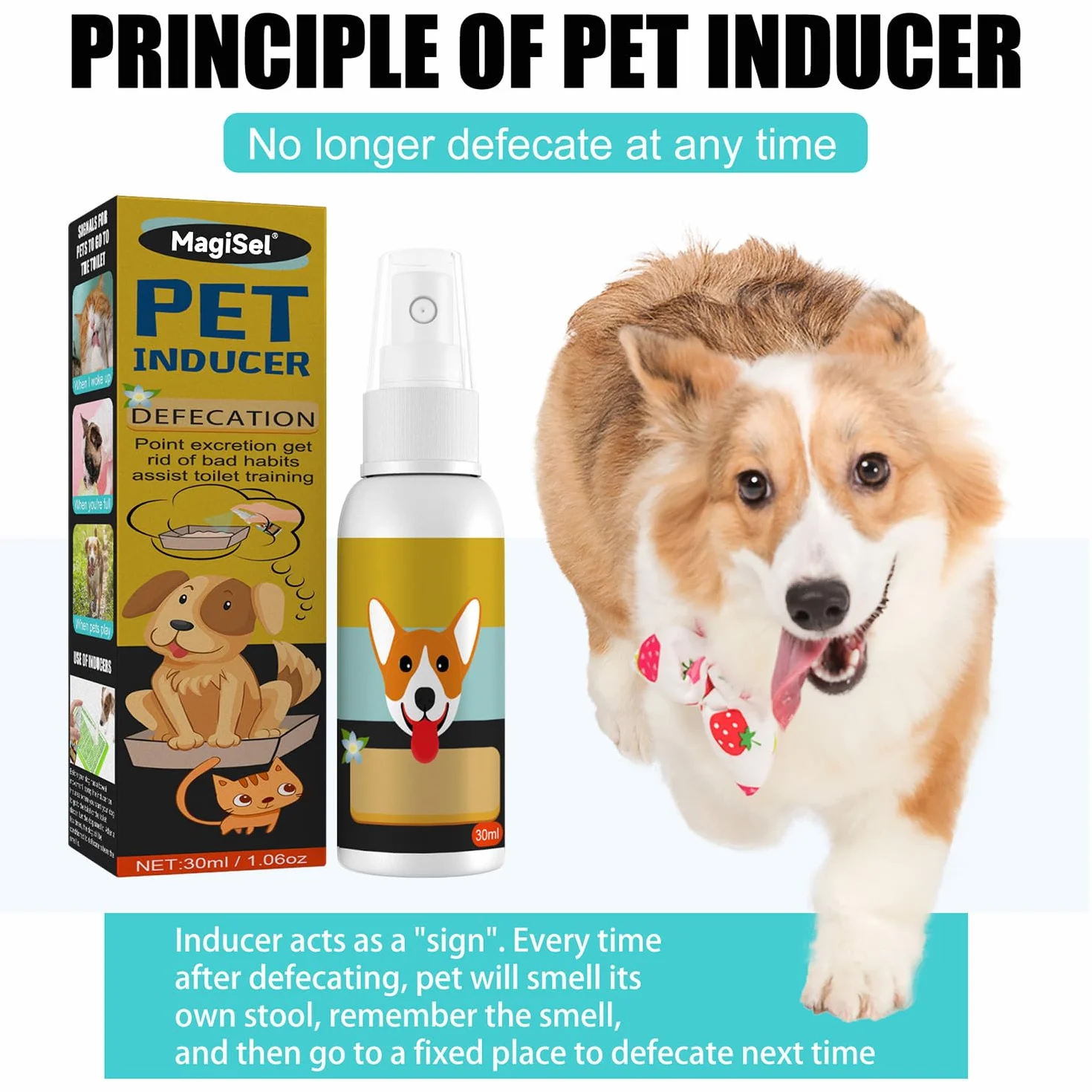 Spray Attrattivo Naturale, Spray Per Addestramento Del Cane, Sprays Per Cani E Cuccioli, Sprays Pers Canis Addestrare Il Vasino, Cani E Cuccioli, Stimola Cane A Pipì In Un Unico Punto 30 ML