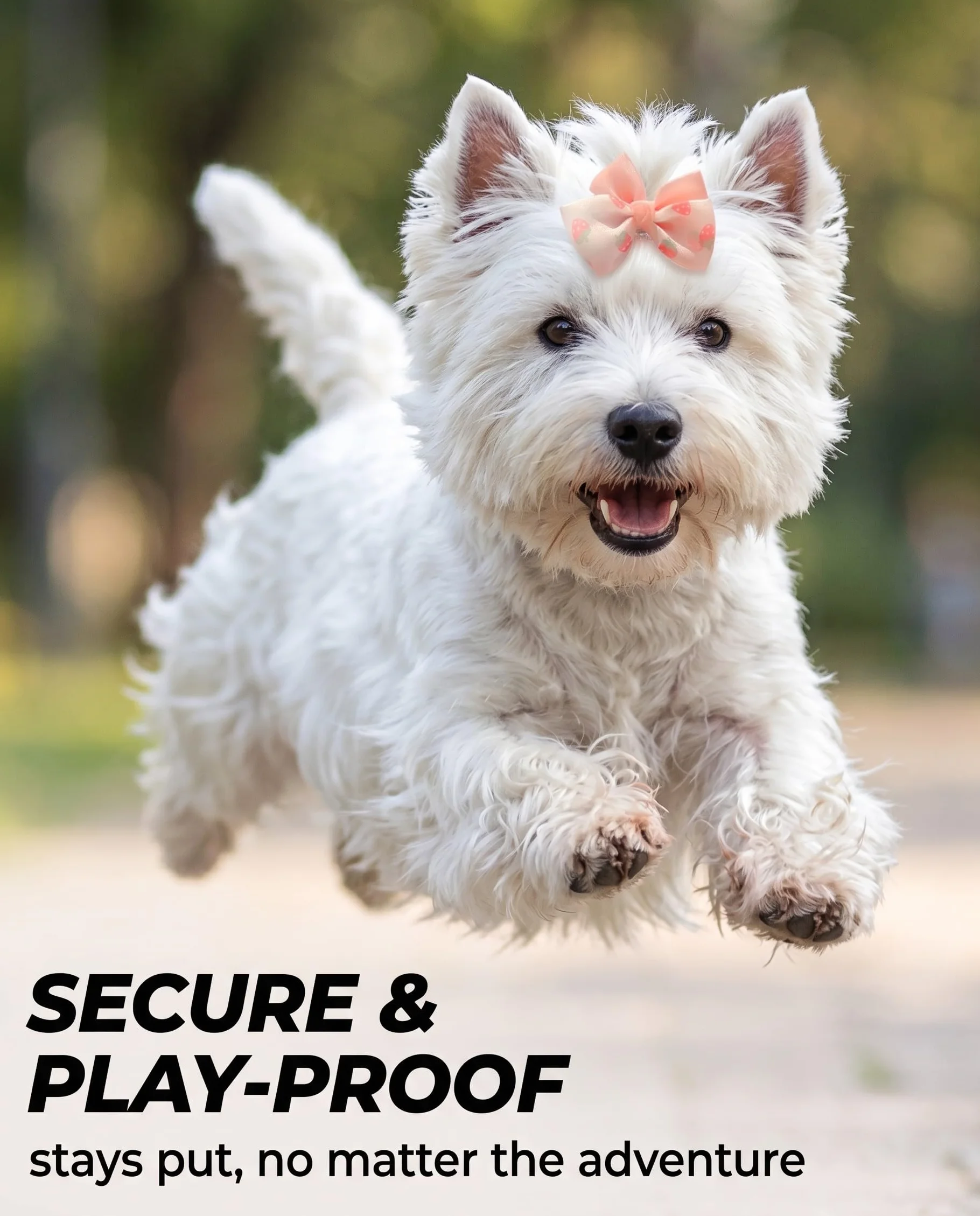Fiocchi per Cani & Gatti, 10 Pezzi Rosa in Plastica. Leggeri Fermagli per Cuccioli con Presa Sicura – Ideali per Toelettatura, Feste, Servizi Fotografici & Charme Quotidiano.
