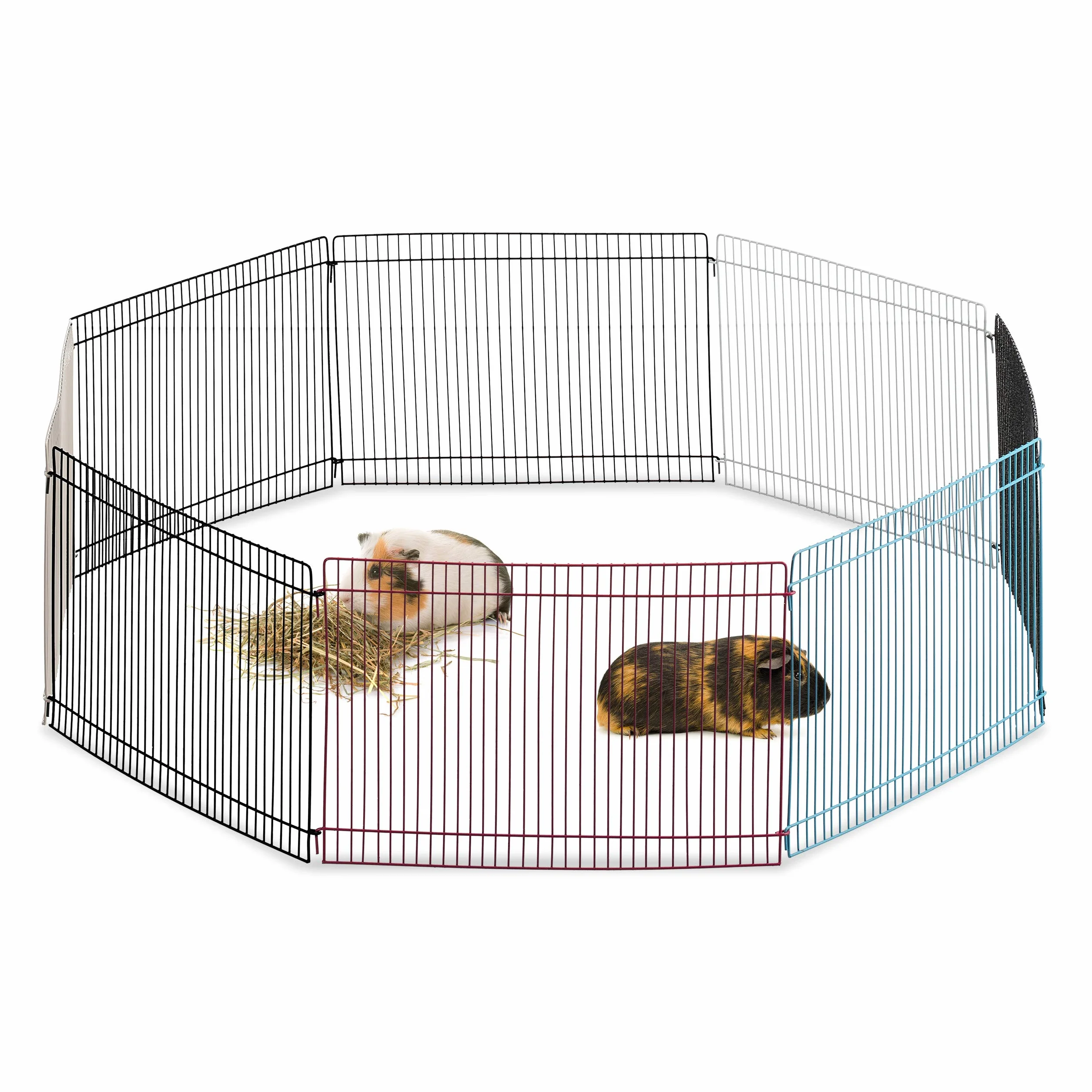Relaxdays - Recinto a maglie strette per porcellini d'India e altri animali, 24 cm, multicolore