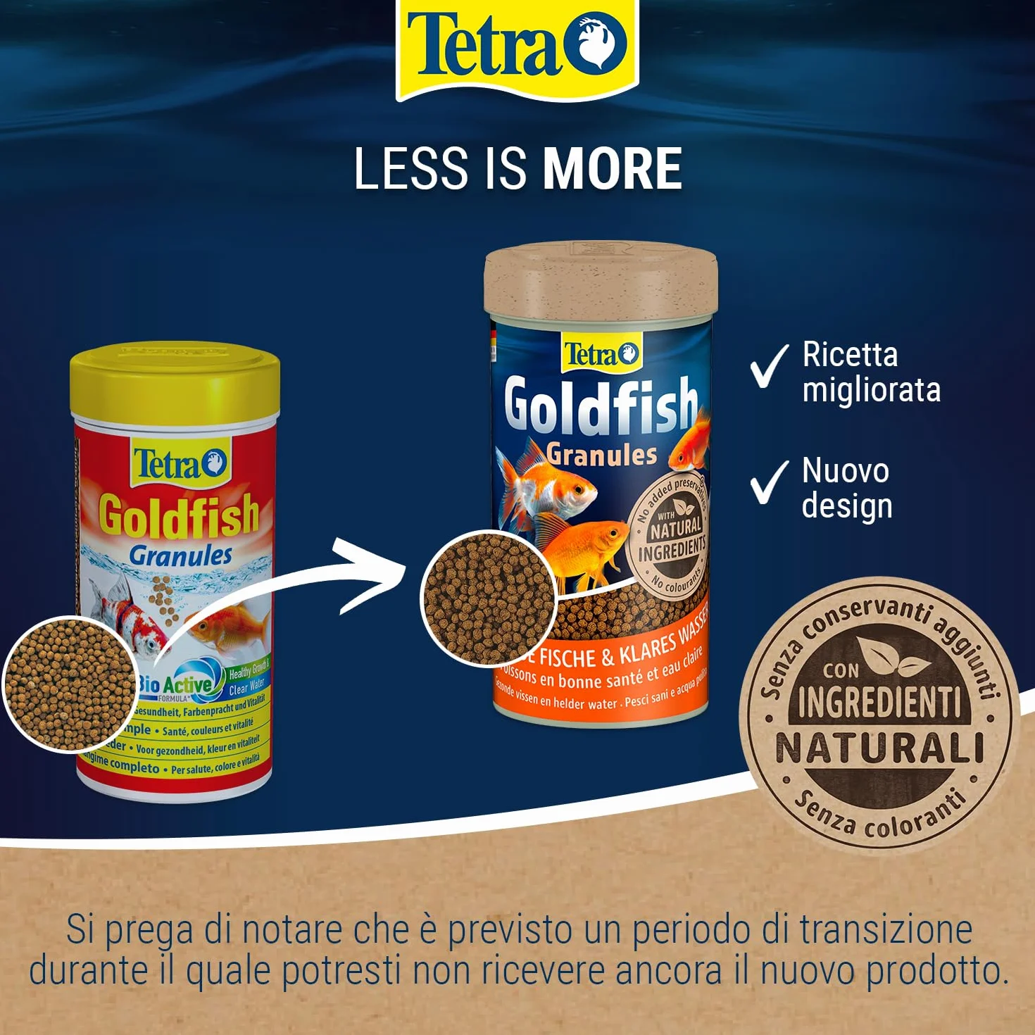 Tetra Goldfish Granules Mangime In Granuli Galleggianti Per Pesci Rossi - 250 Ml