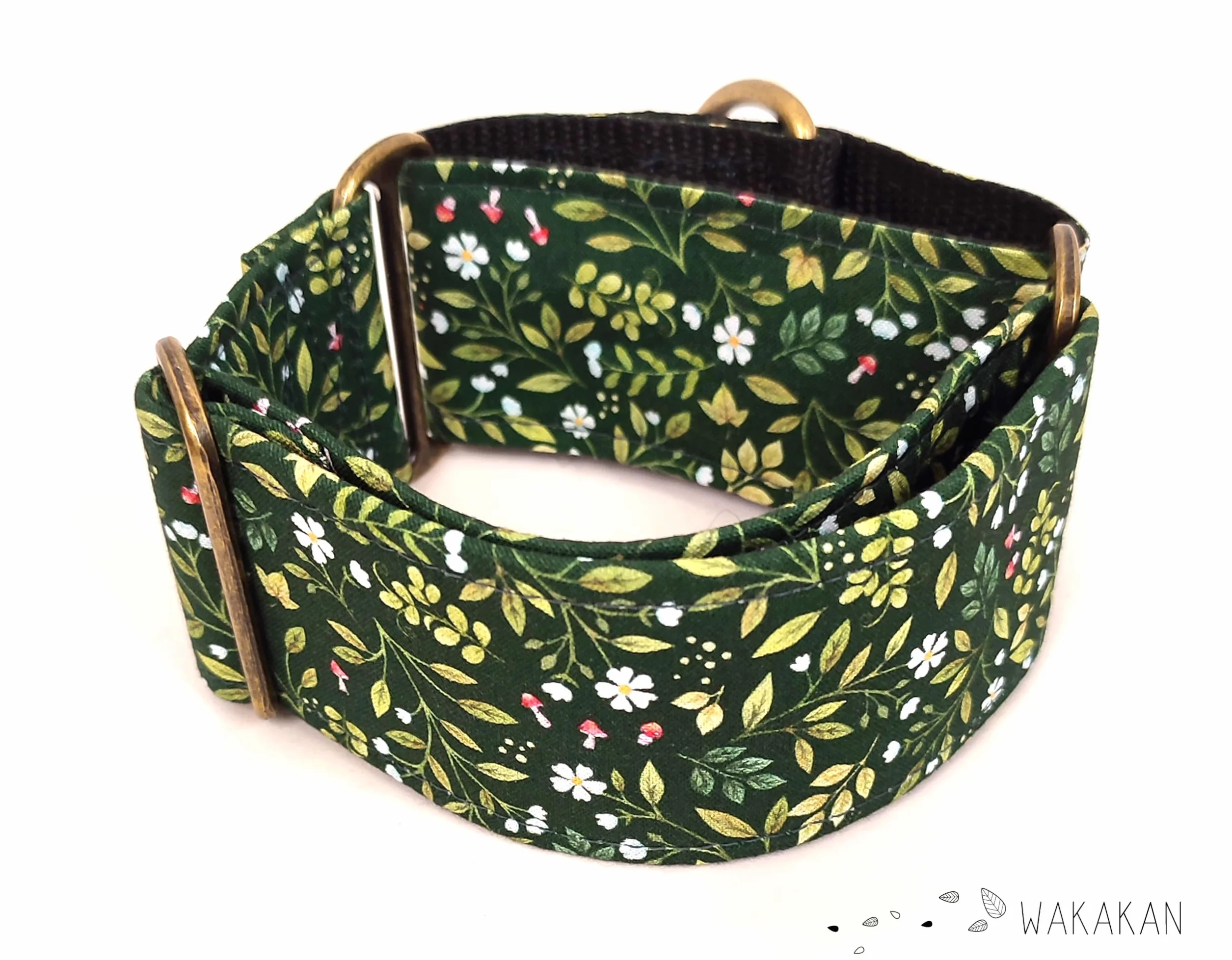 Martingale Collare per cani Green Witch Wakakán fatto a mano Spagna
