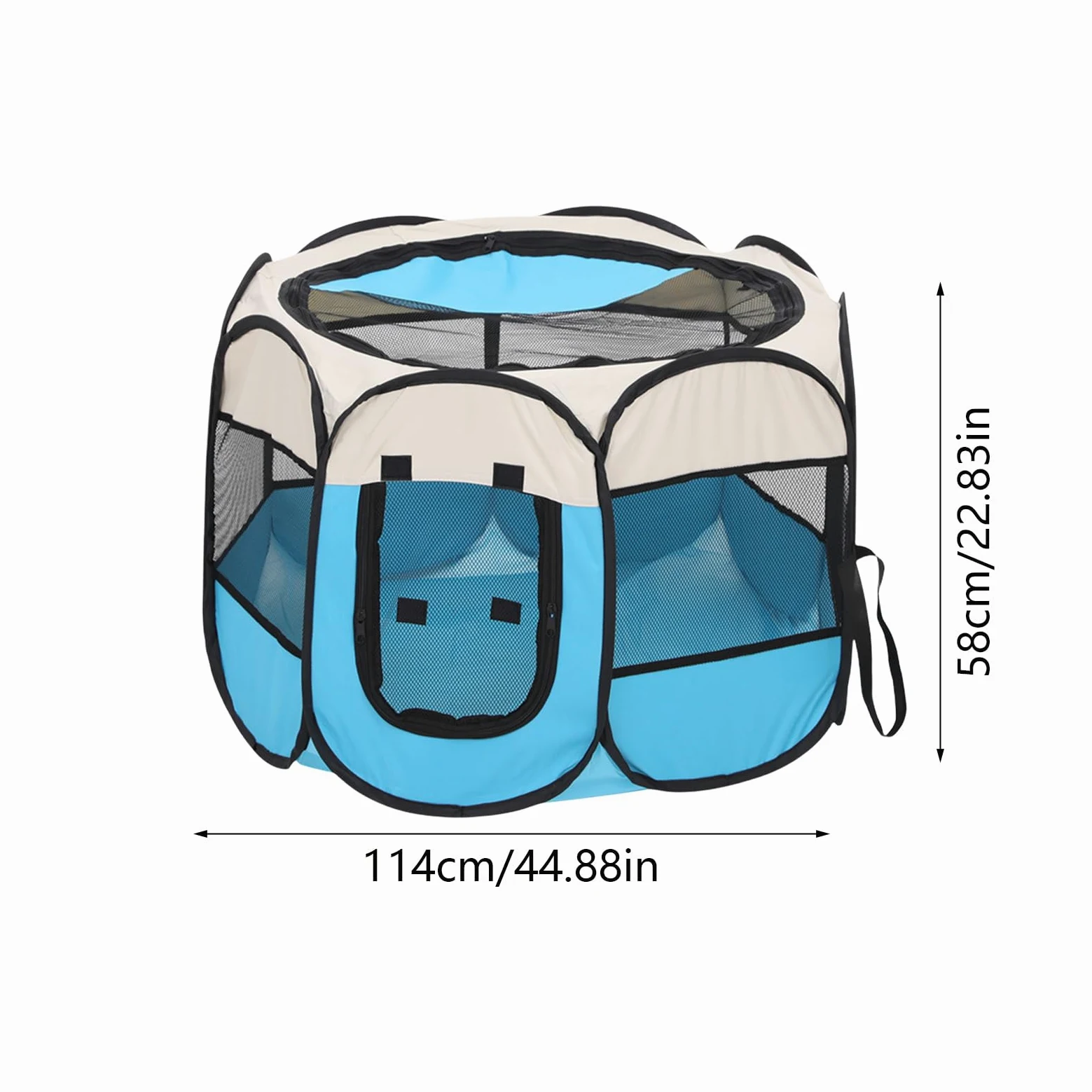 Tenda Cani Domestici Gabbia Recinto per Animali con Lato in Rete Mesh | Tenda Per Gatti Da Interno per Cuccioli, e Piccoli Animali, Casa da per Esterno e Viaggio