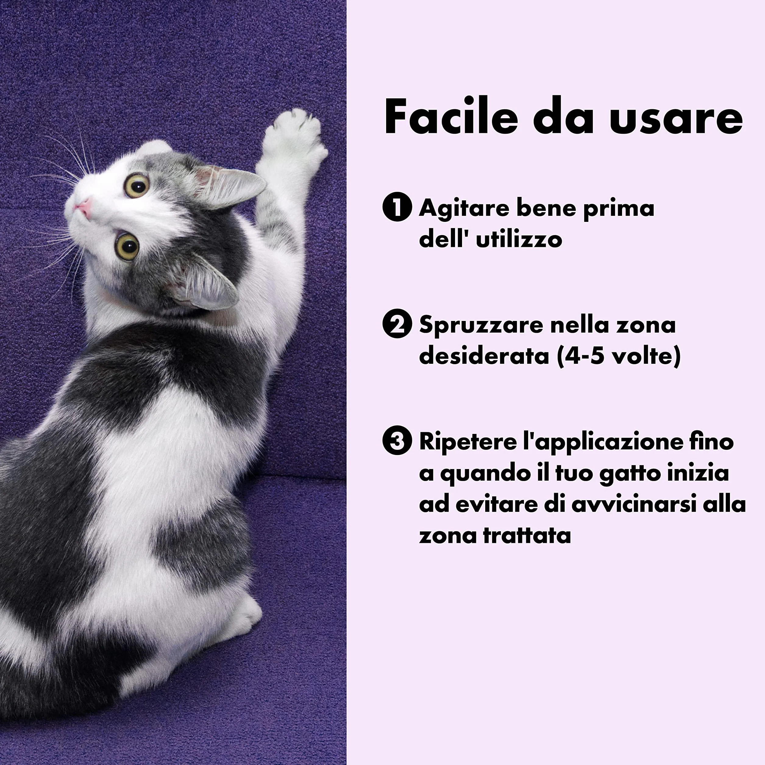 Catly Spray Repellente per Gatti da Esterno - Disabituante Gatti con Oli Essenziali - Spray Anti Gatto per Divano Anti Graffi - Dissuasore per Gatti, Alternativa Naturale a Ultrasuoni per Gatti, 250ml