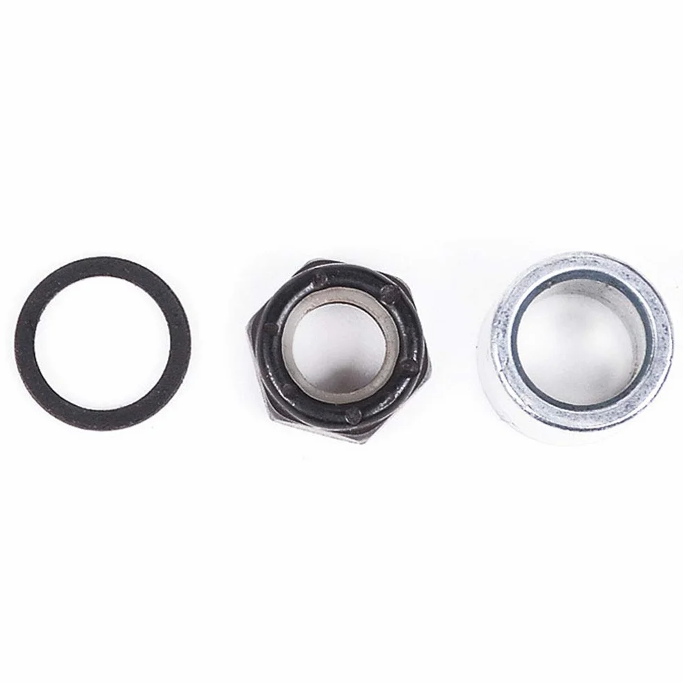 Rondella distanziale in metallo, kit dadi riparazione per cuscinetti skateboard e rondelle camion, accessori longboard