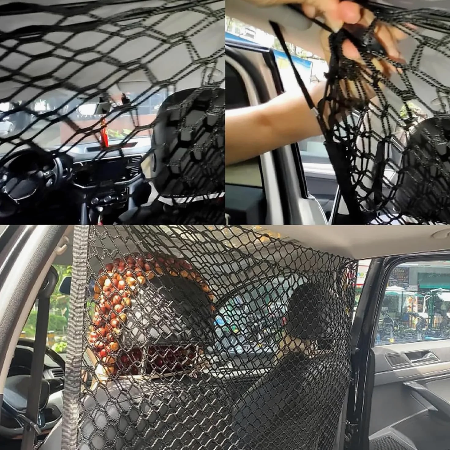 Barriera Rete Auto per Cane per Holden Captiva/Trax/Equinox/Trailblazer/Cruze/Calais/Barina/Astra, Pet Auto Barriera per Cani, Animali Doppio Strato, Griglia di Protezione per Auto per SUV E Camion
