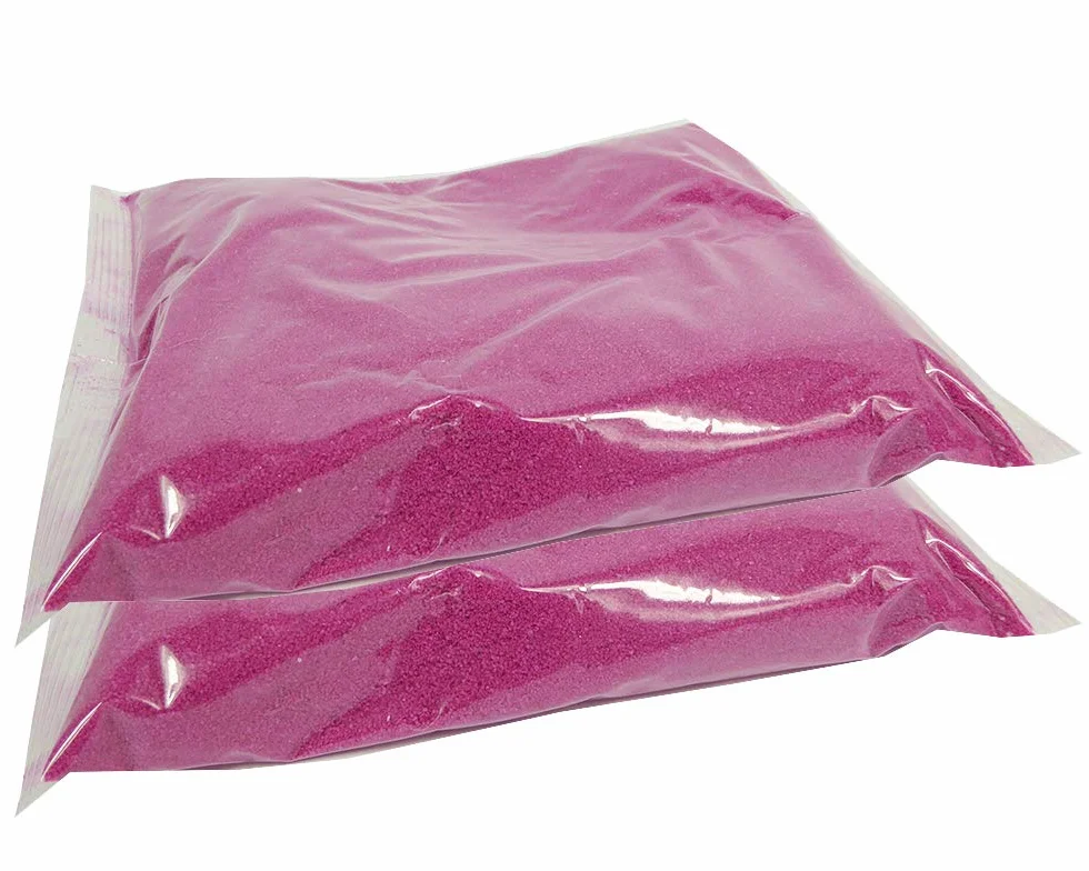 Sabbia Colorata Decorazione Sottile 0,4-0,7 mm 2 kg (Fuxia)