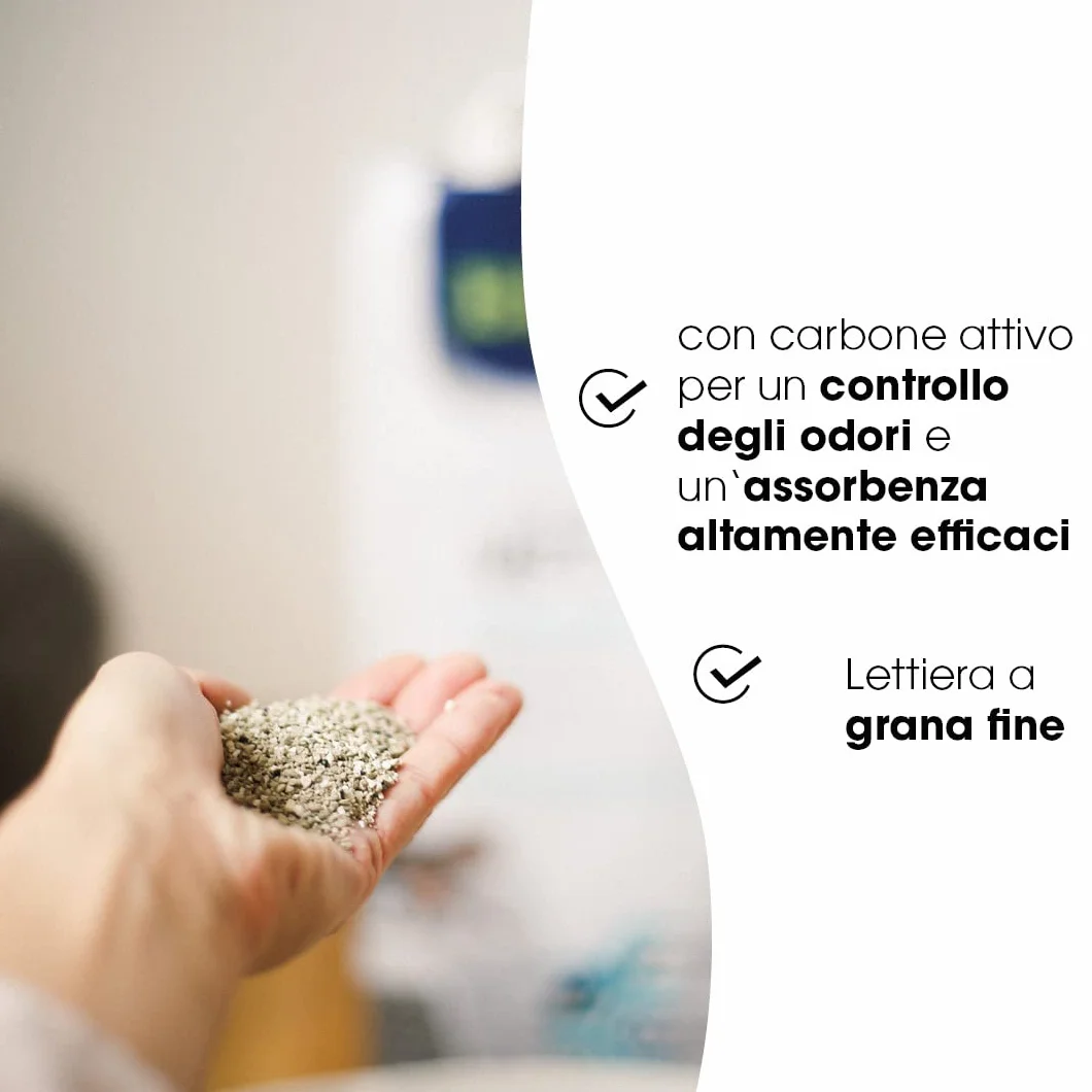 Biokat's Diamond Care Classic senza profumo, Lettiera per gatti a grana fine con carbone attivo e aloe vera, 1 Sacco, 1 x 10 L