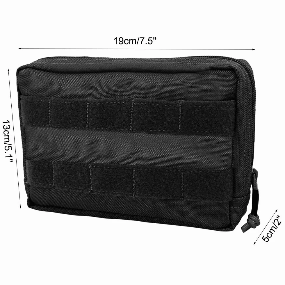 Borsa da Sella per Cani, Zaino Tattico per Imbracatura per Cane in Nylon 1000D, Molle Zaini per Trasporto Cani con Scomparti, per Guinzagli, Collari, Ciotole, Sacchetti per Escrementi e Chiavi